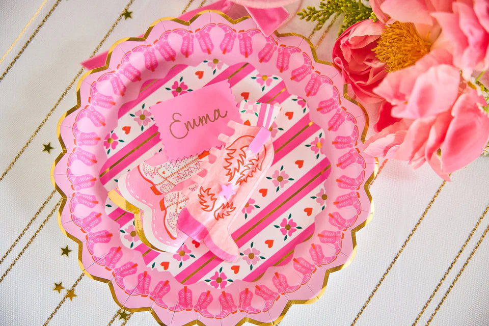 Boot Scoot Blooms Dinner Plates - 10 PK