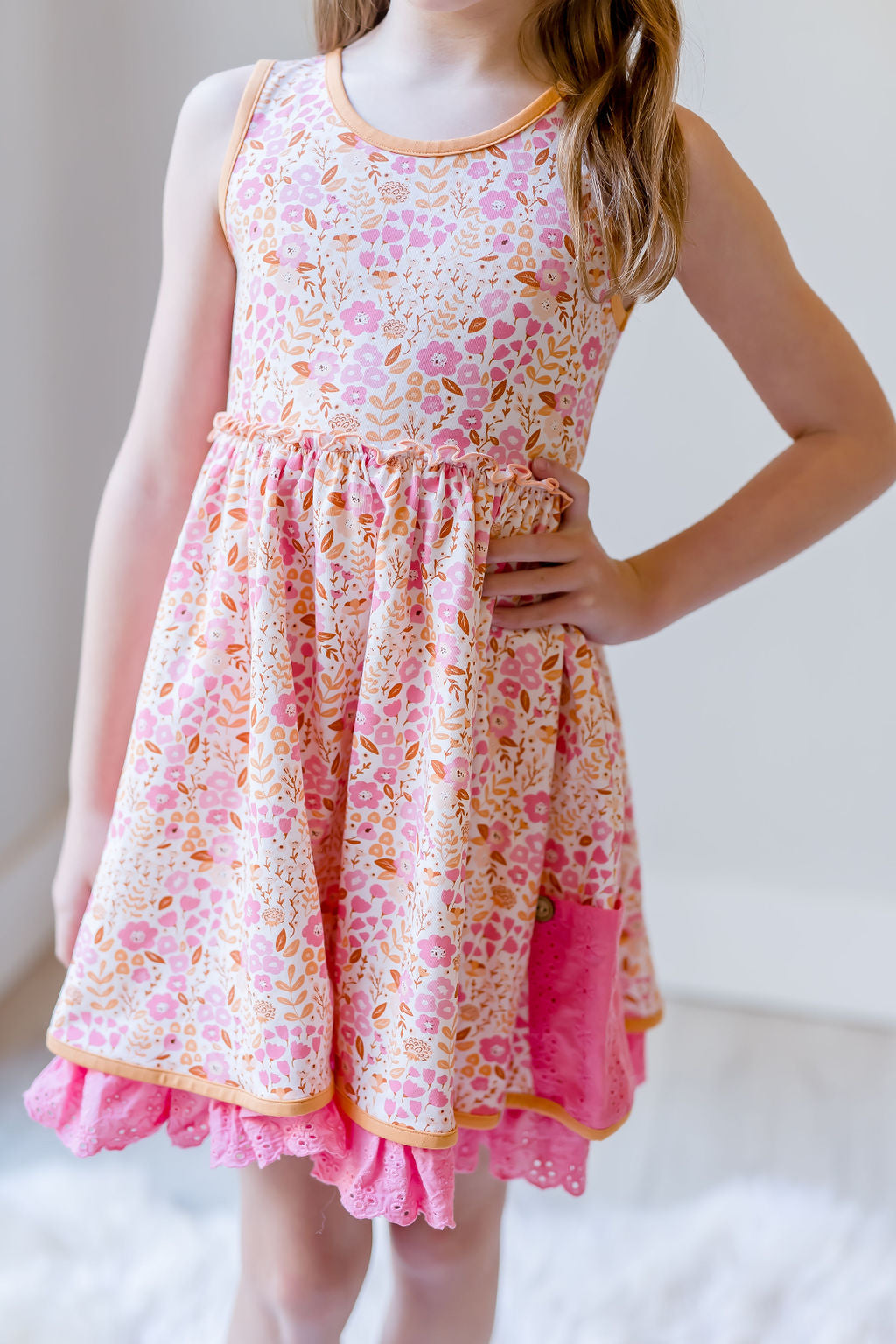Myra Knit Dress - Citrus Bloom Bliss