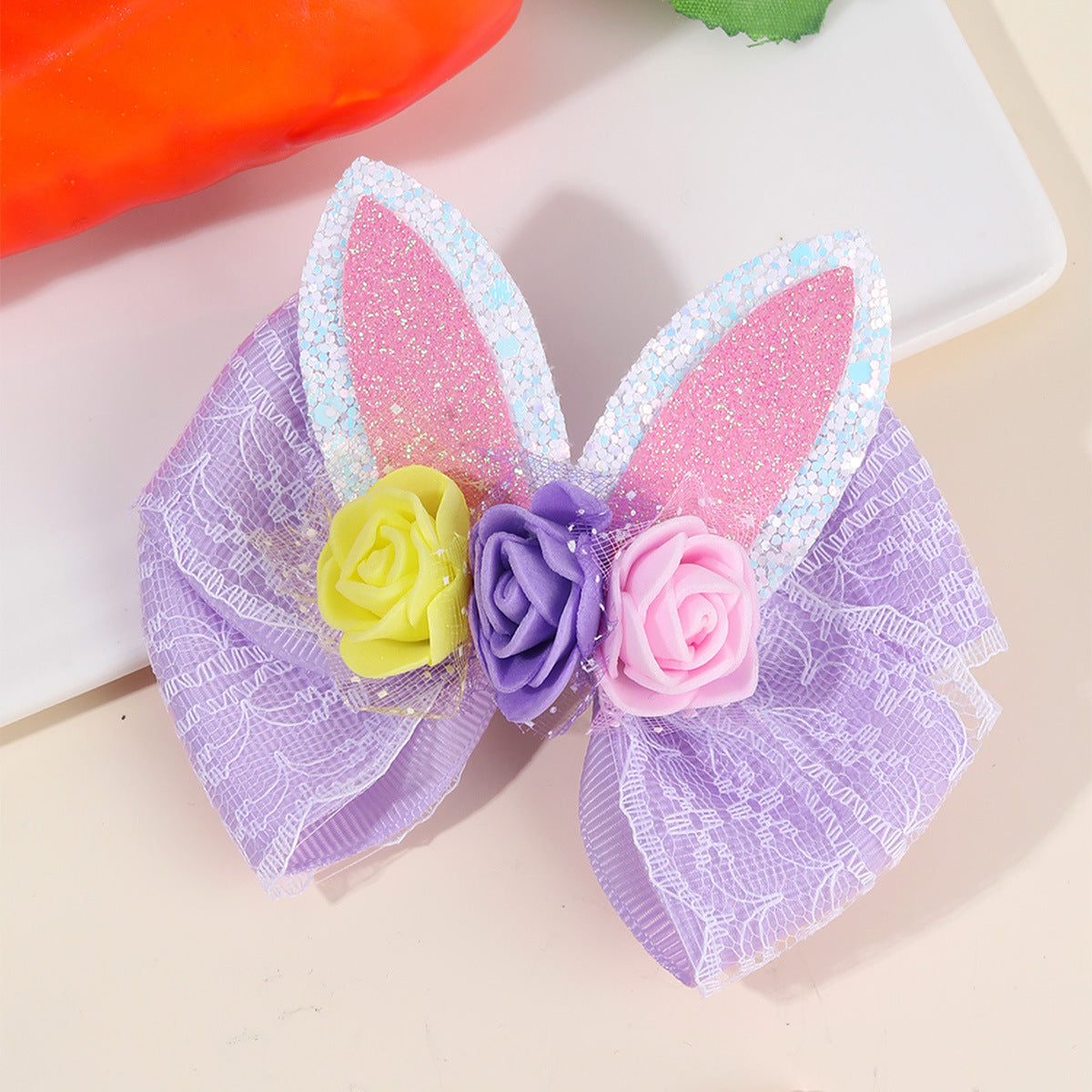 Bunny Blooms Hair Bow (multiple color options)