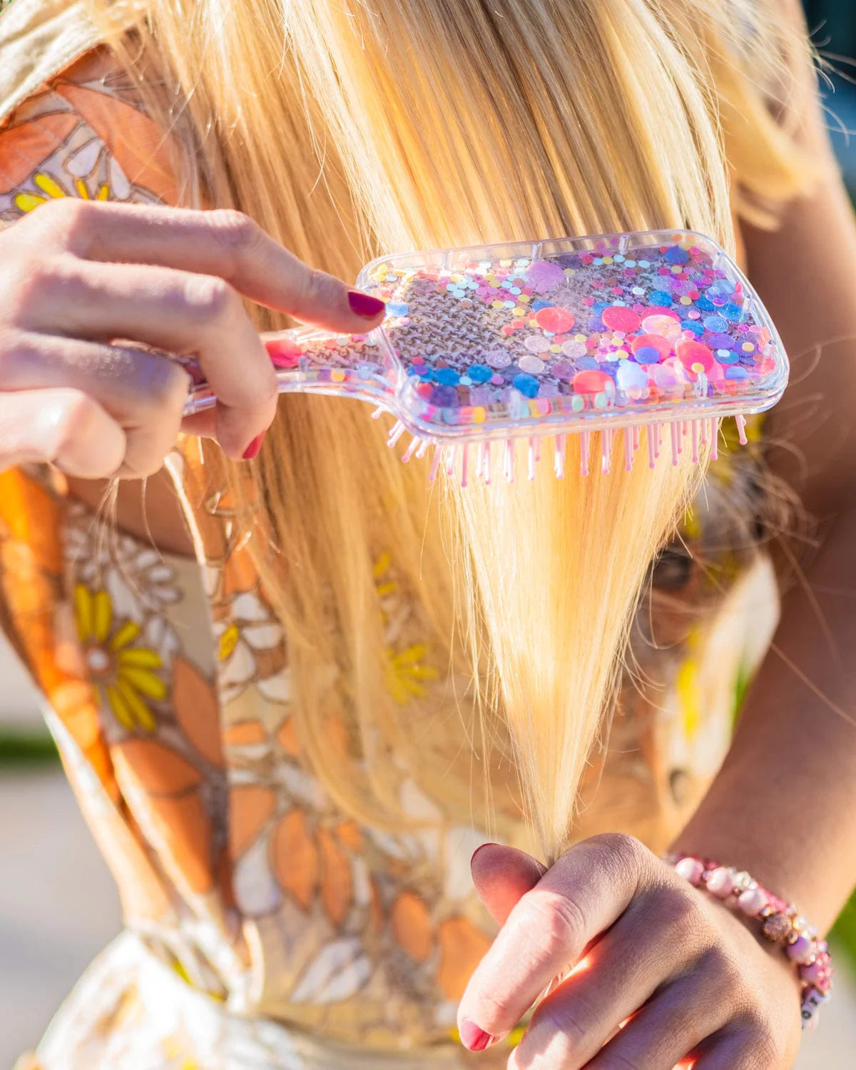 Bring On The Fun Confetti Paddle Hairbrush