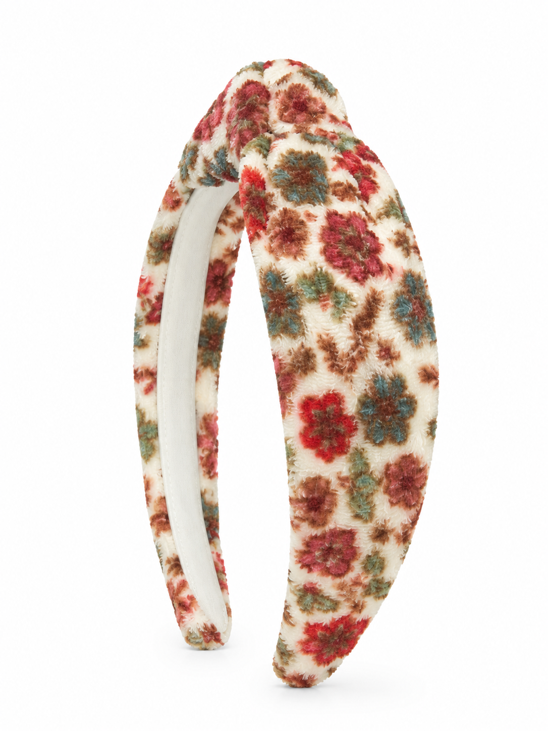 Velour Knot Headband - Winter Blooms