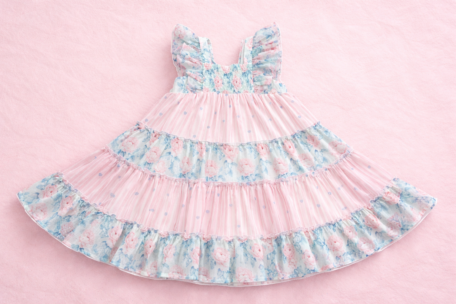 Brielle Shimmer Dress - Blooming Grace