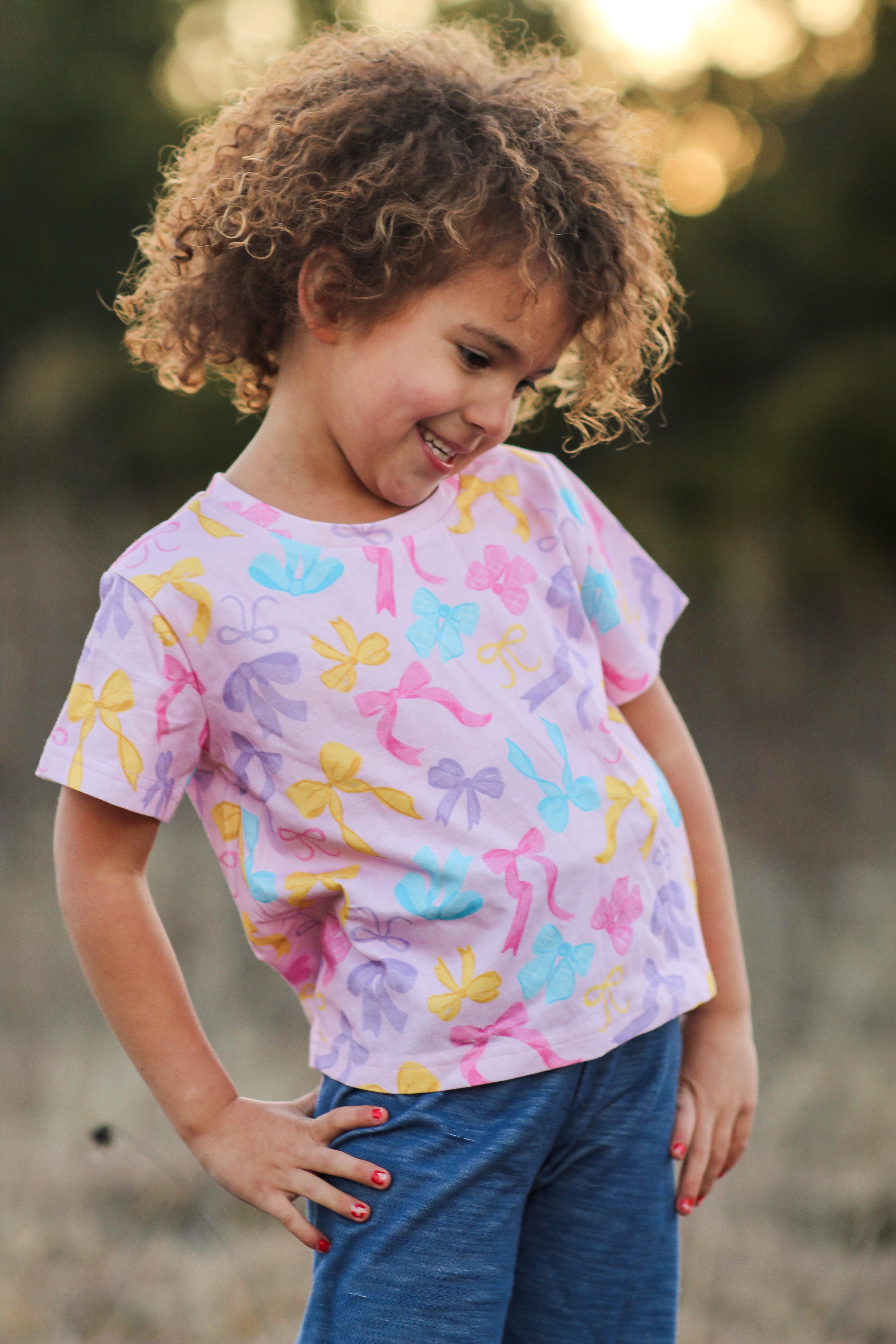 Graphic Tee - Bow Bliss (Pink) (Pre-Order)