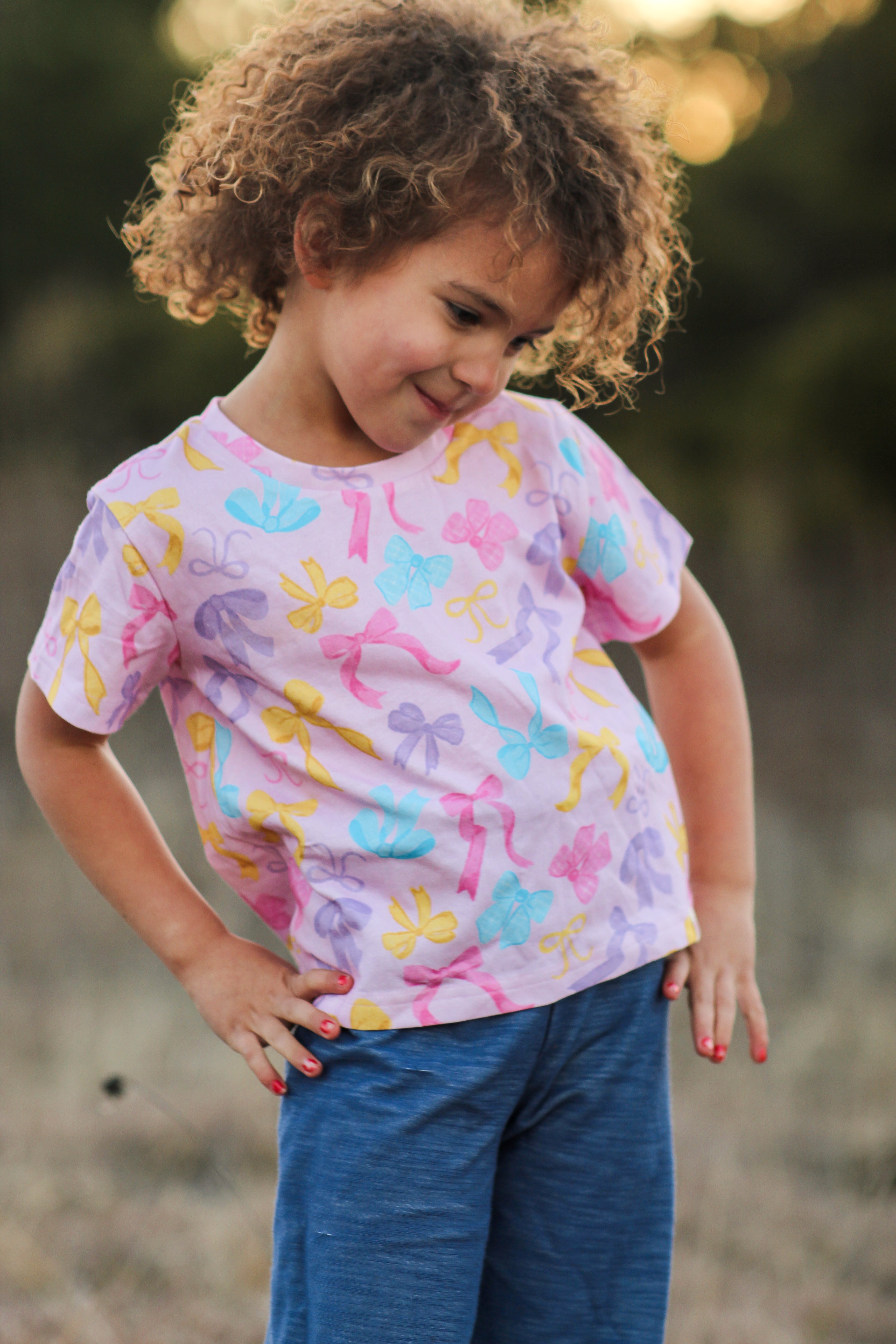 Graphic Tee - Bow Bliss (Pink) (Pre-Order)