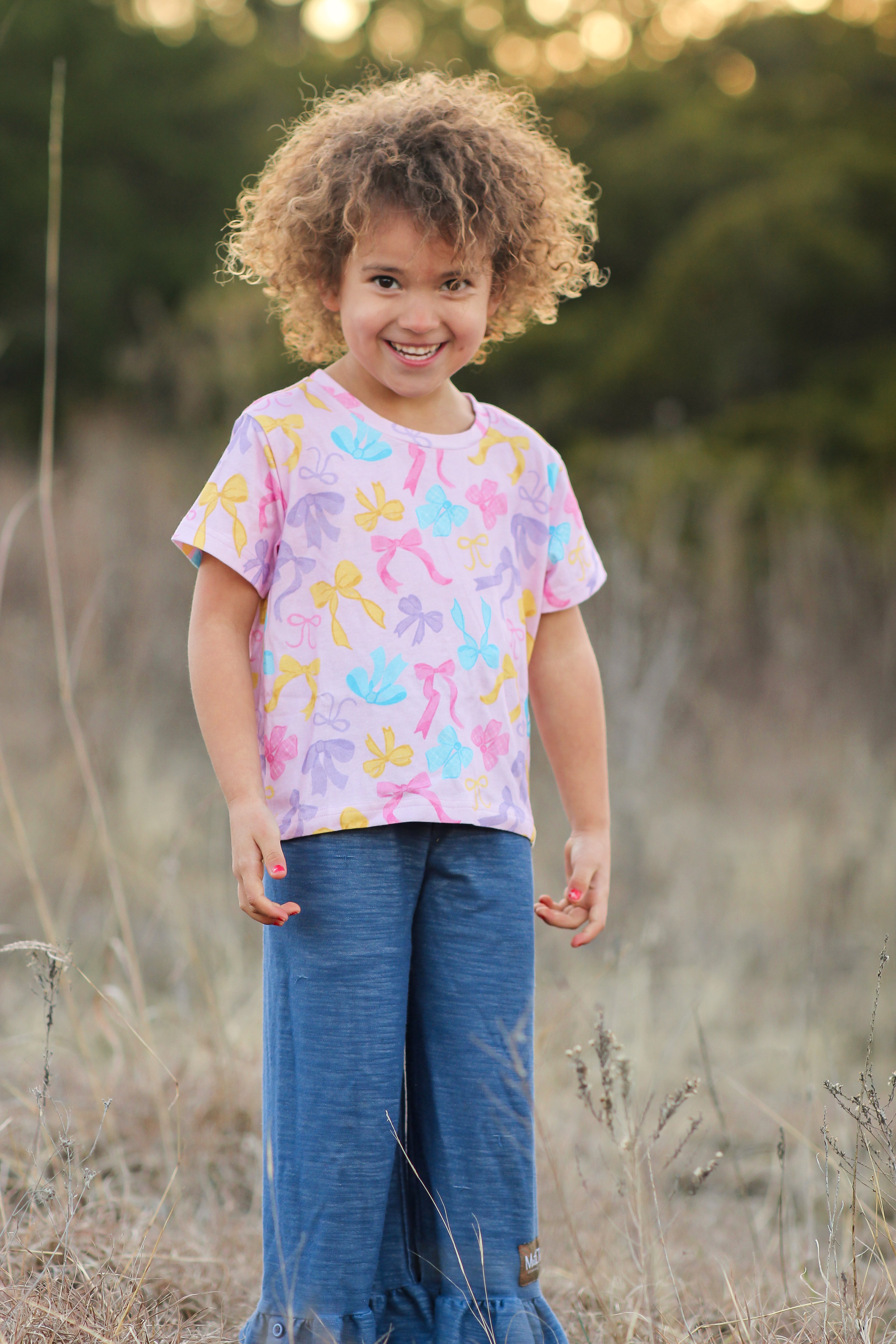 Graphic Tee - Bow Bliss (Pink) (Pre-Order)