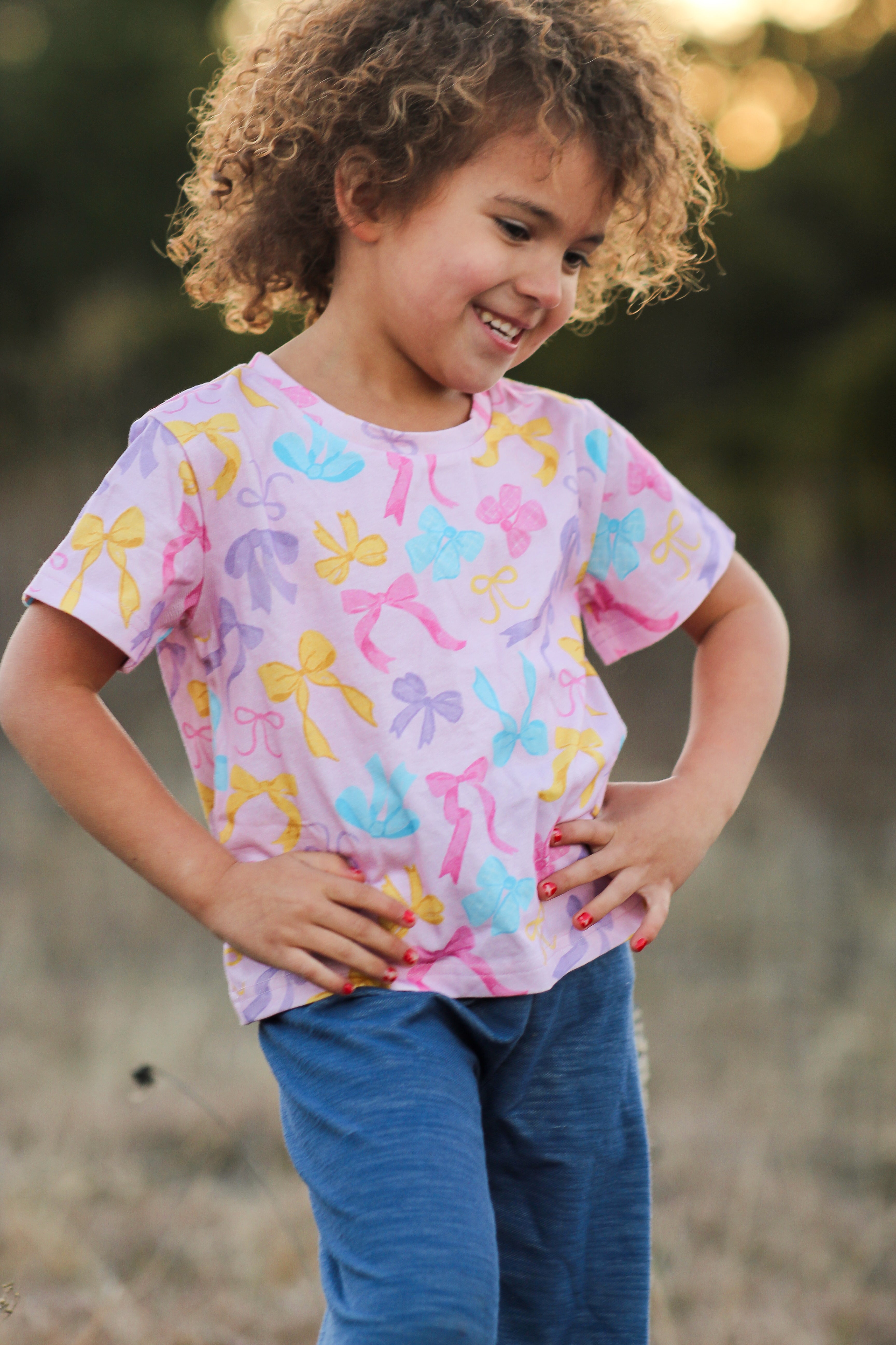 Graphic Tee - Bow Bliss (Pink) (Pre-Order)