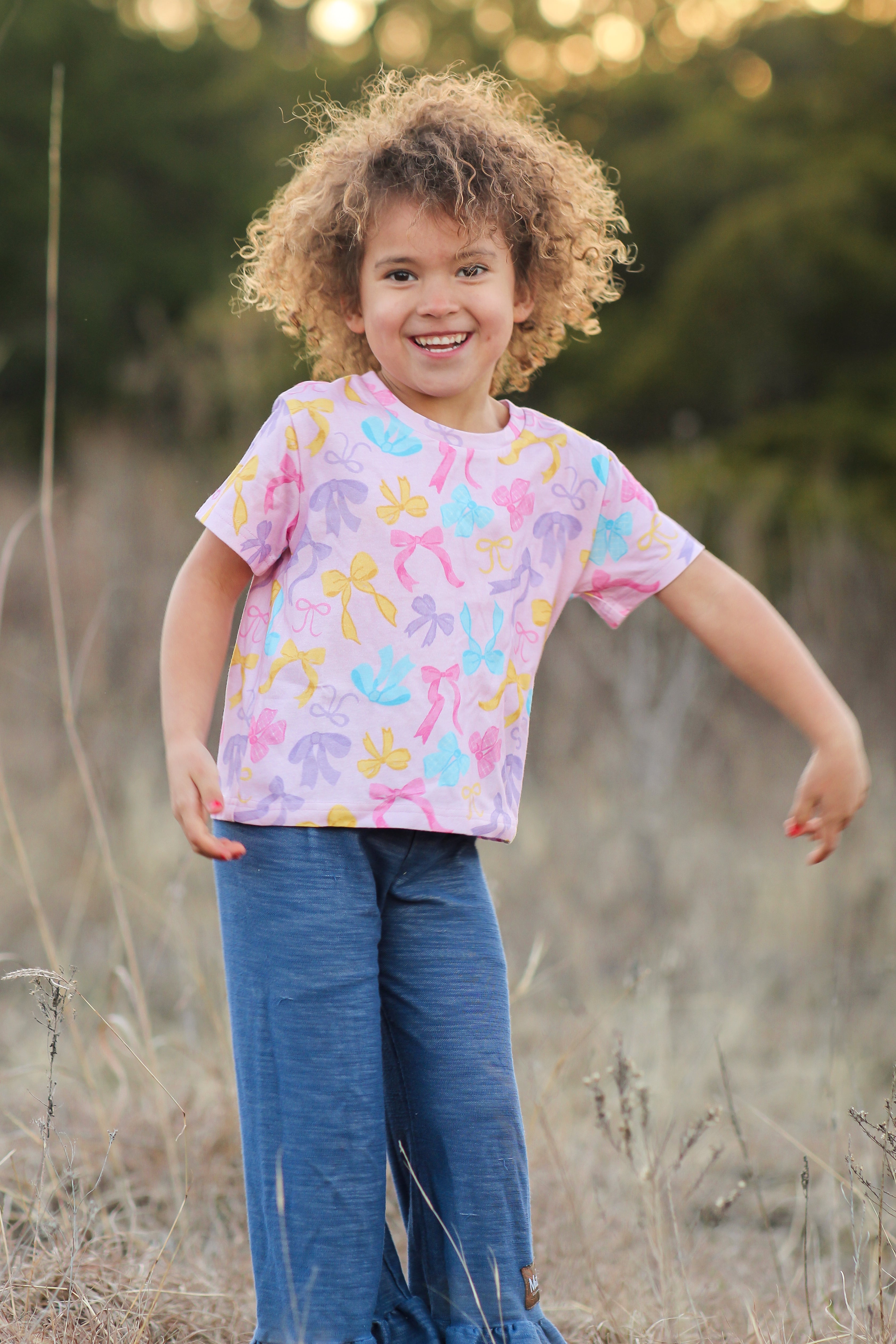 Graphic Tee - Bow Bliss (Pink) (Pre-Order)