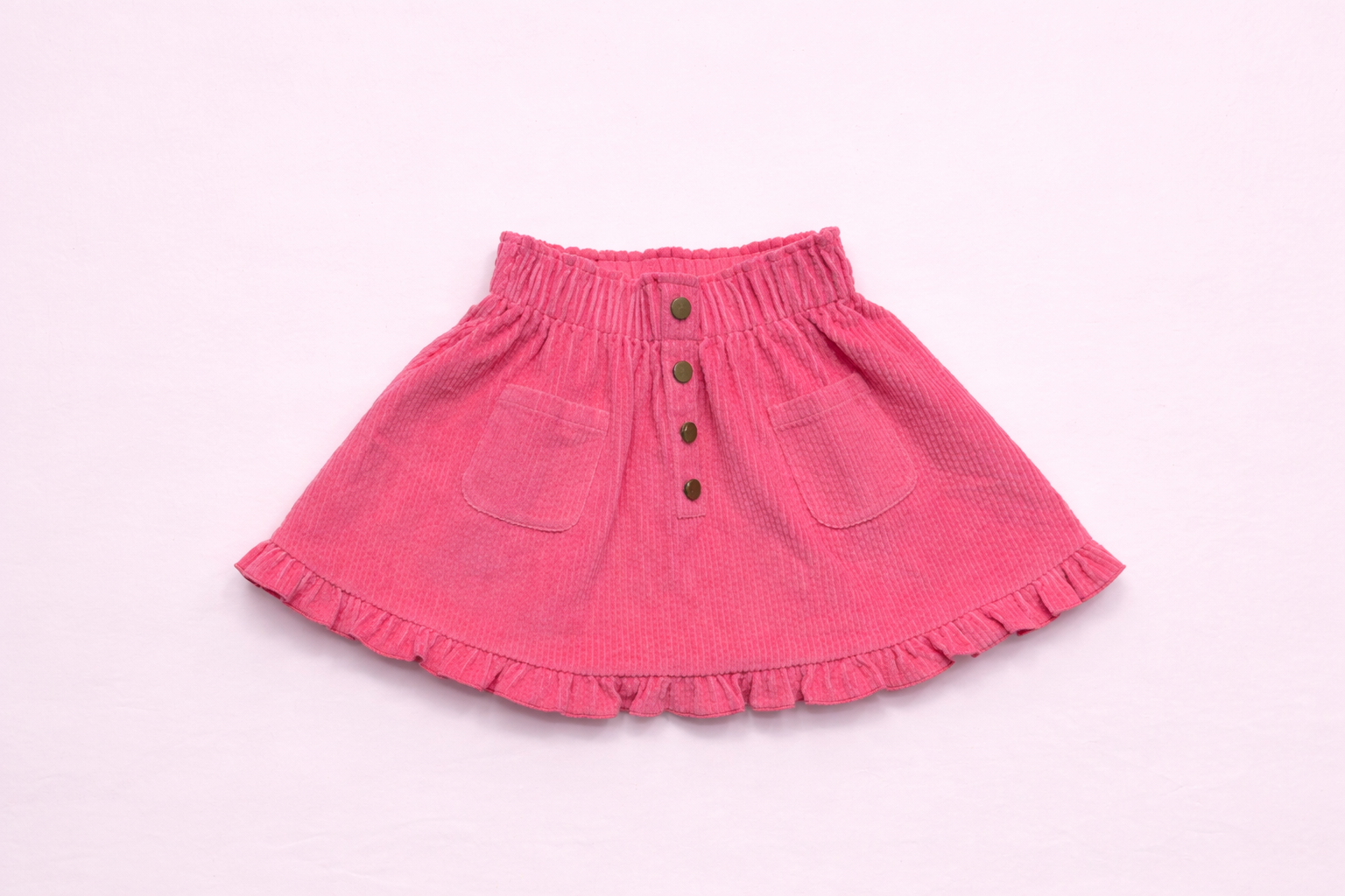 Vienna Corduroy Skirt - Heirloom Rose