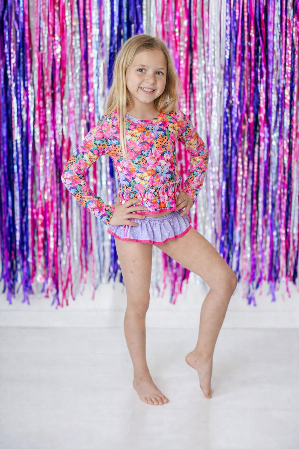 Rashguard Swimsuit - Wildflower Safari