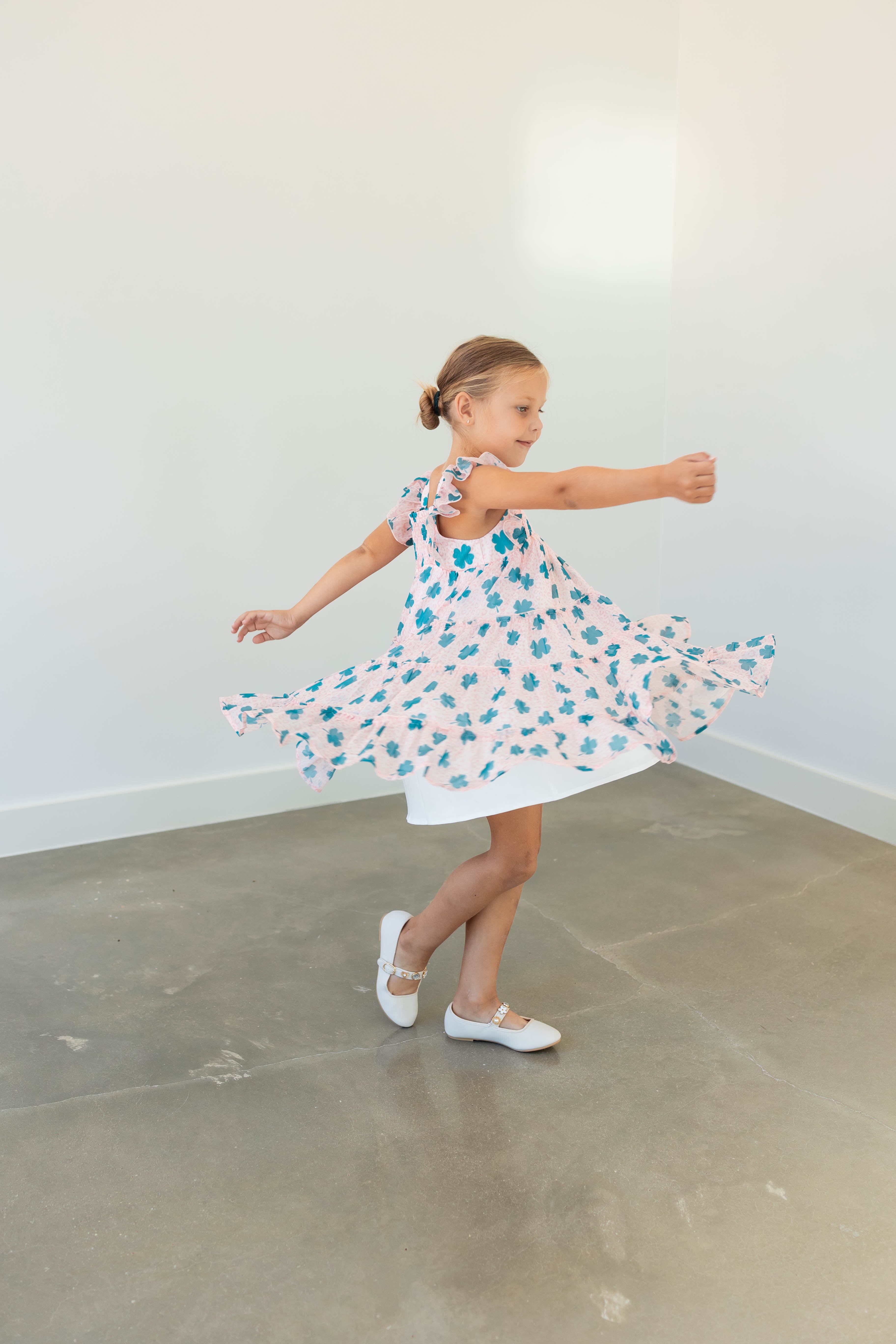 Brielle Shimmer Dress - Lucky Leopard
