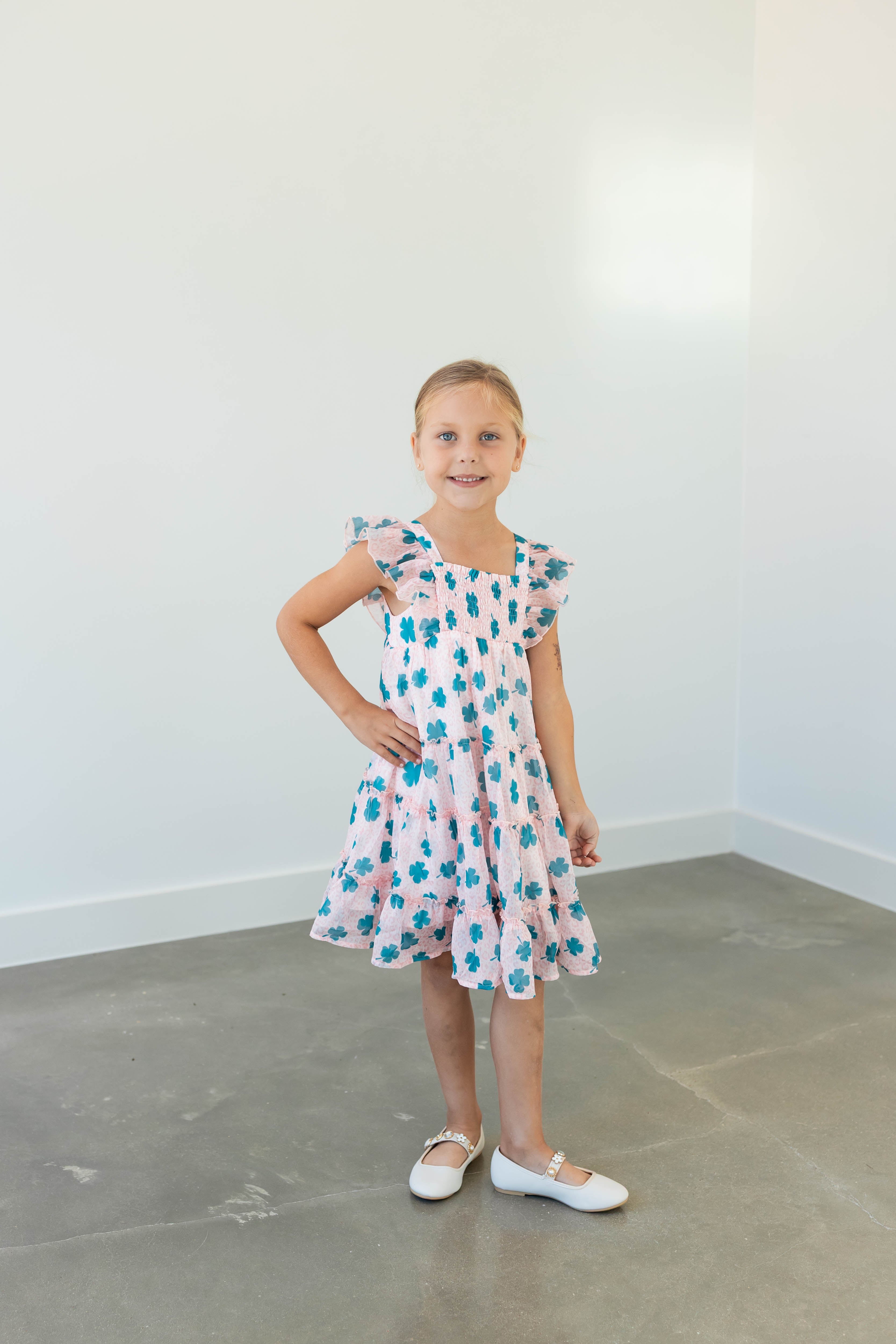 Brielle Shimmer Dress - Lucky Leopard