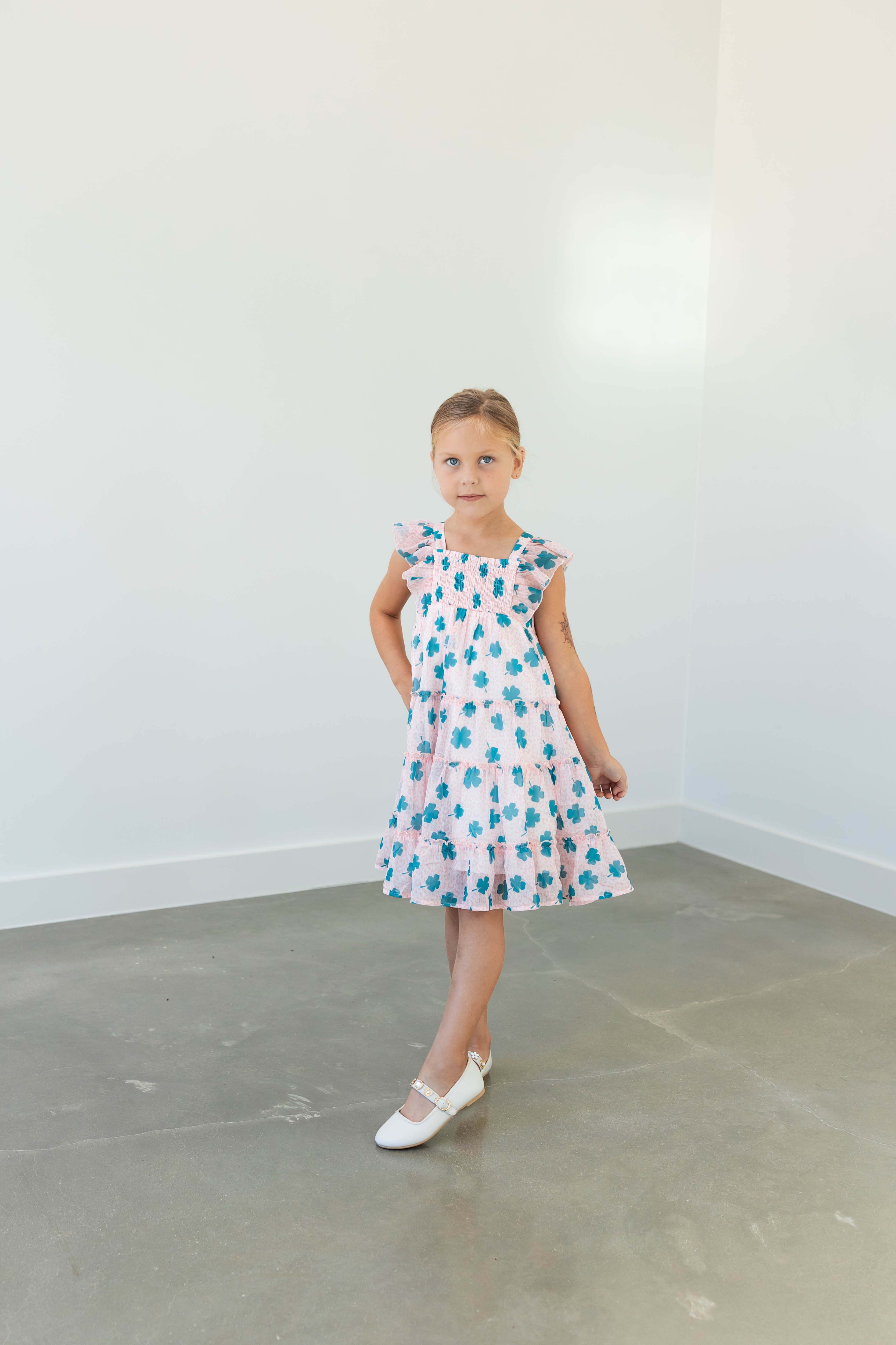 Brielle Shimmer Dress - Lucky Leopard