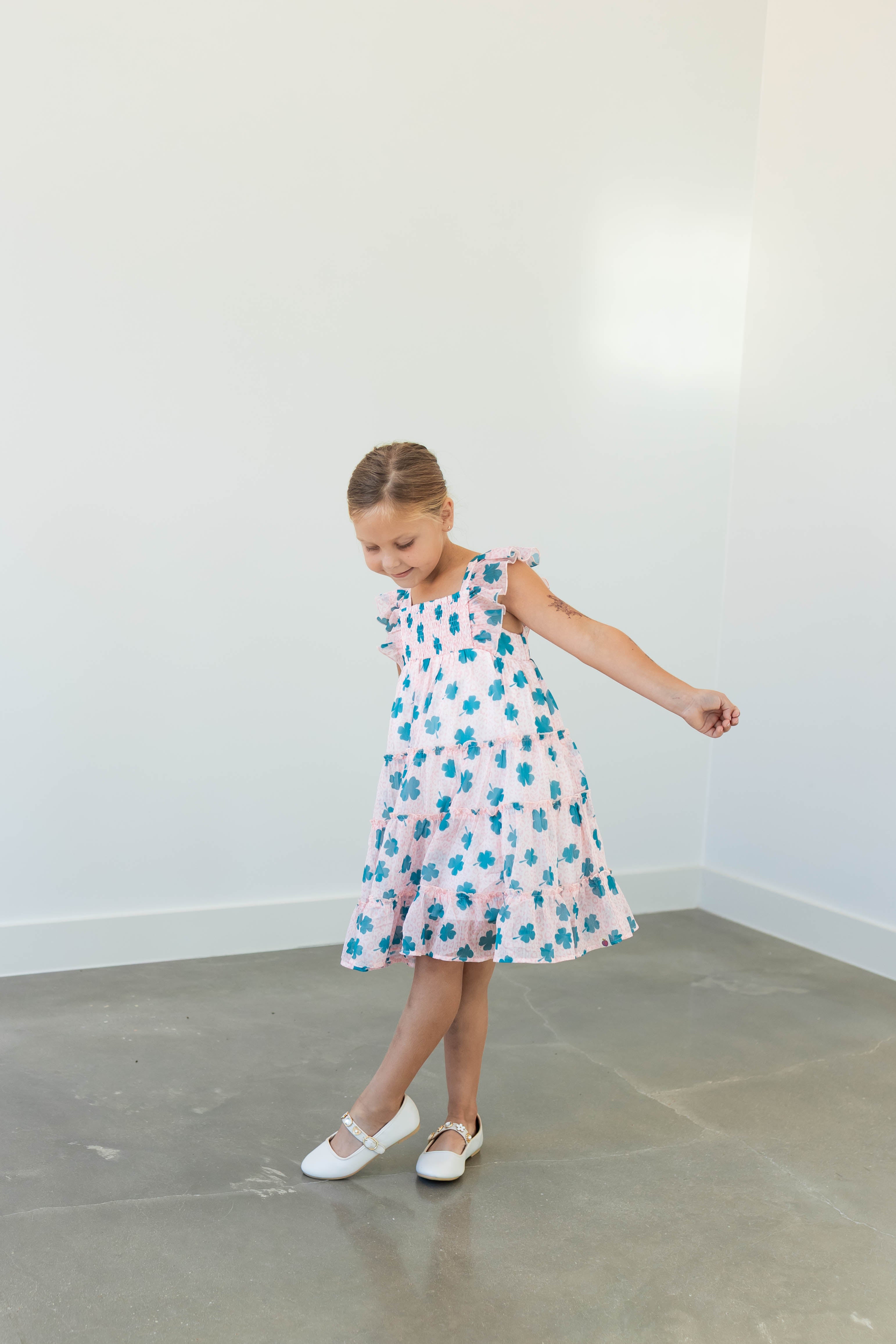 Brielle Shimmer Dress - Lucky Leopard