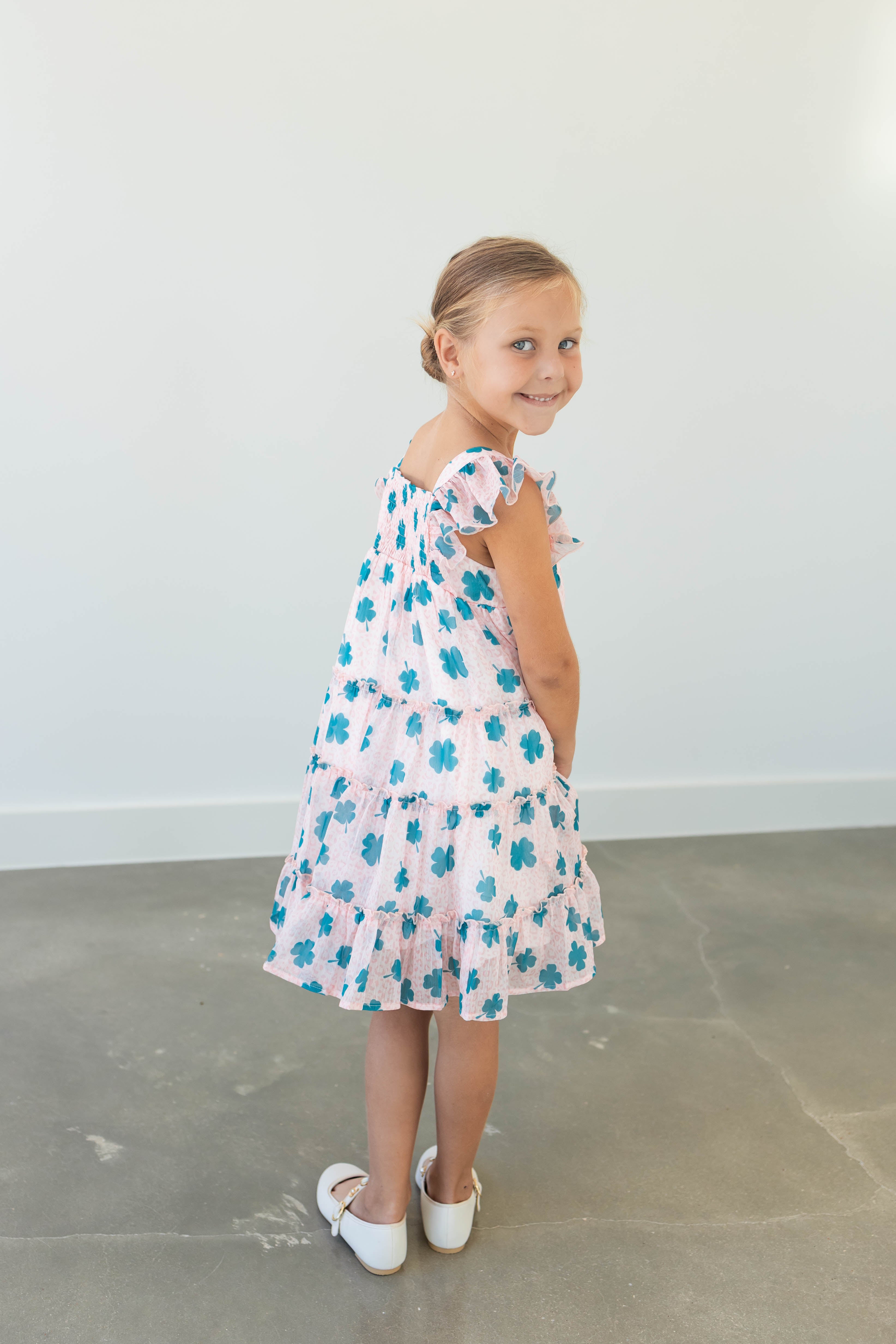Brielle Shimmer Dress - Lucky Leopard