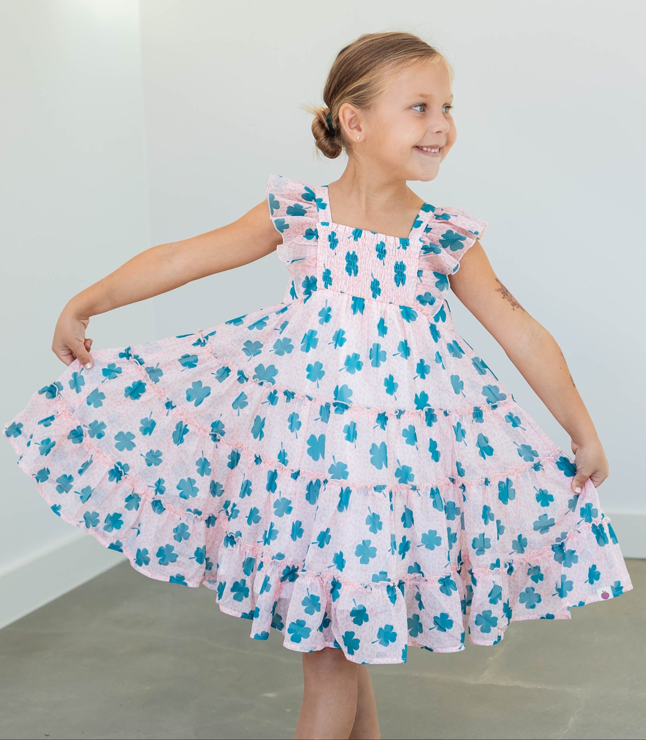 Brielle Shimmer Dress - Lucky Leopard