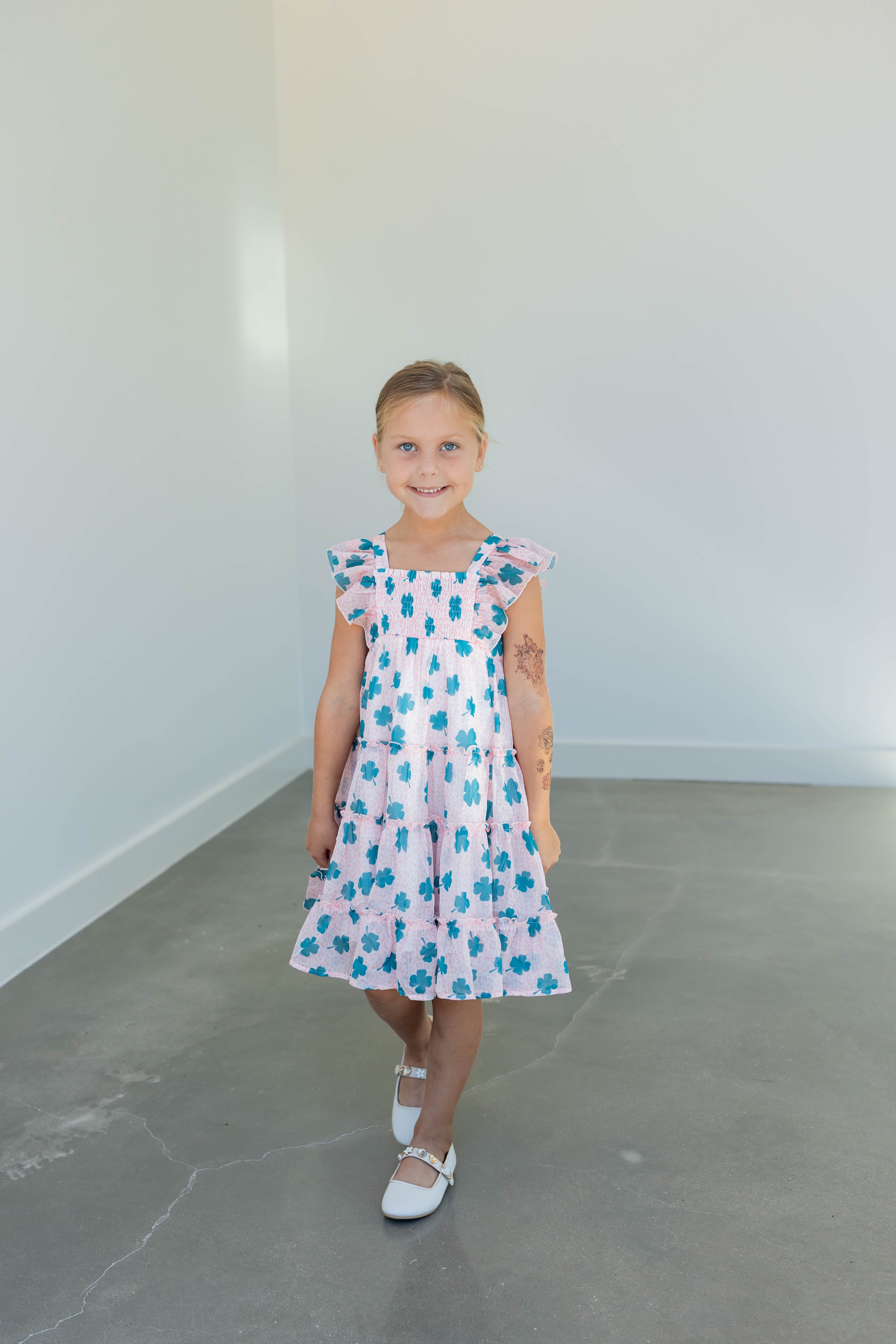 Brielle Shimmer Dress - Lucky Leopard