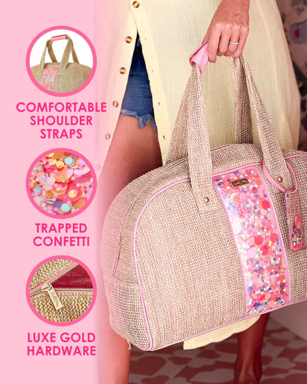 Woven Weekender Duffle Bag - Bring on the Fun