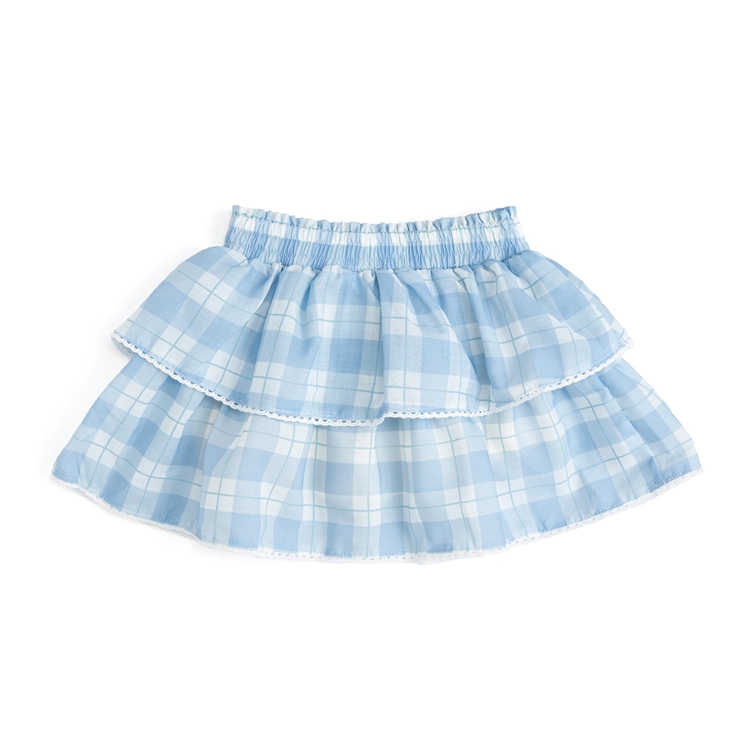 Sweet Wink Skort - Blue Plaid