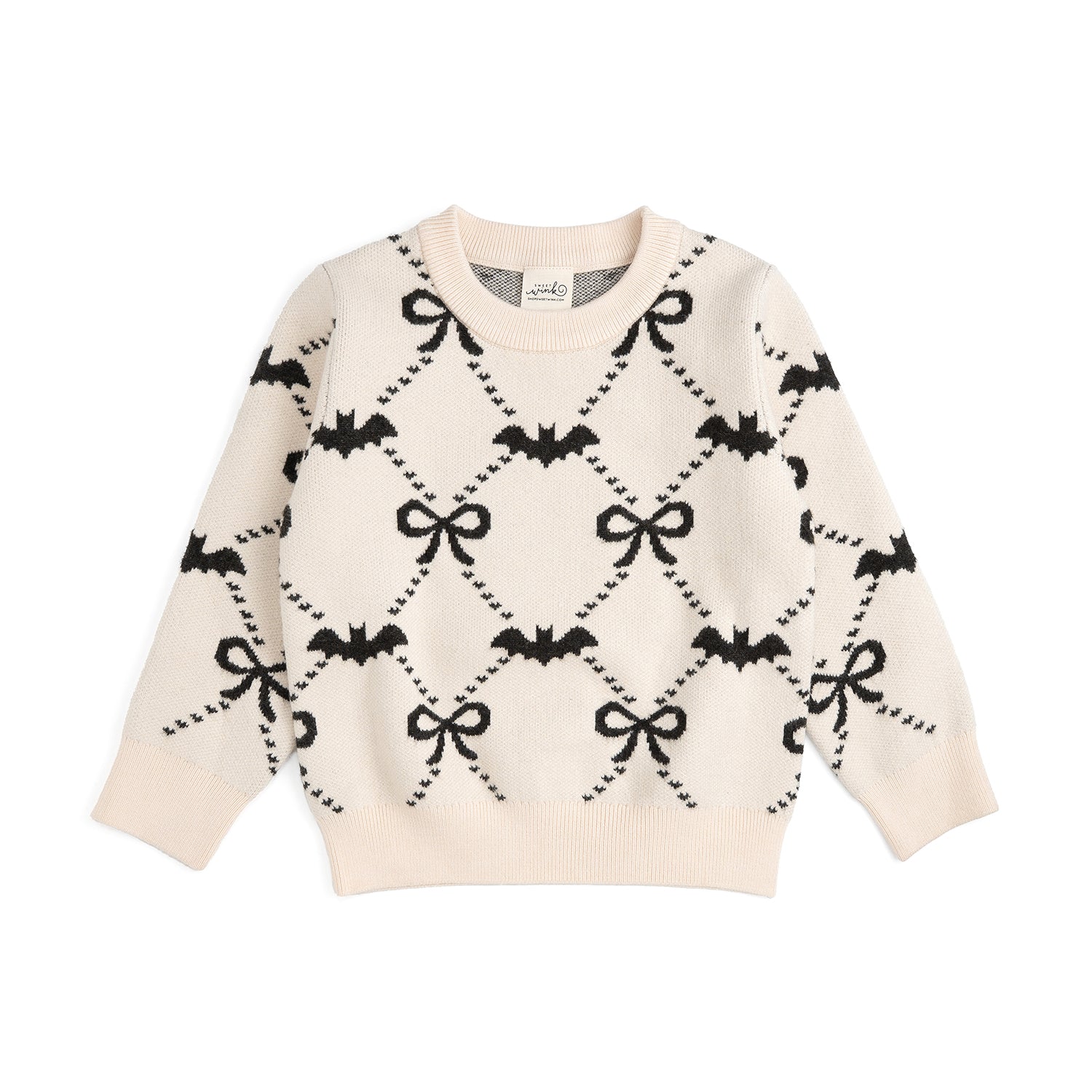 Sweet Wink Sweater - Bat Trellis Halloween