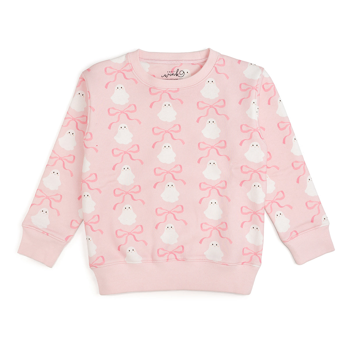 Sweet Wink Sweatshirt- Coquette Ghost
