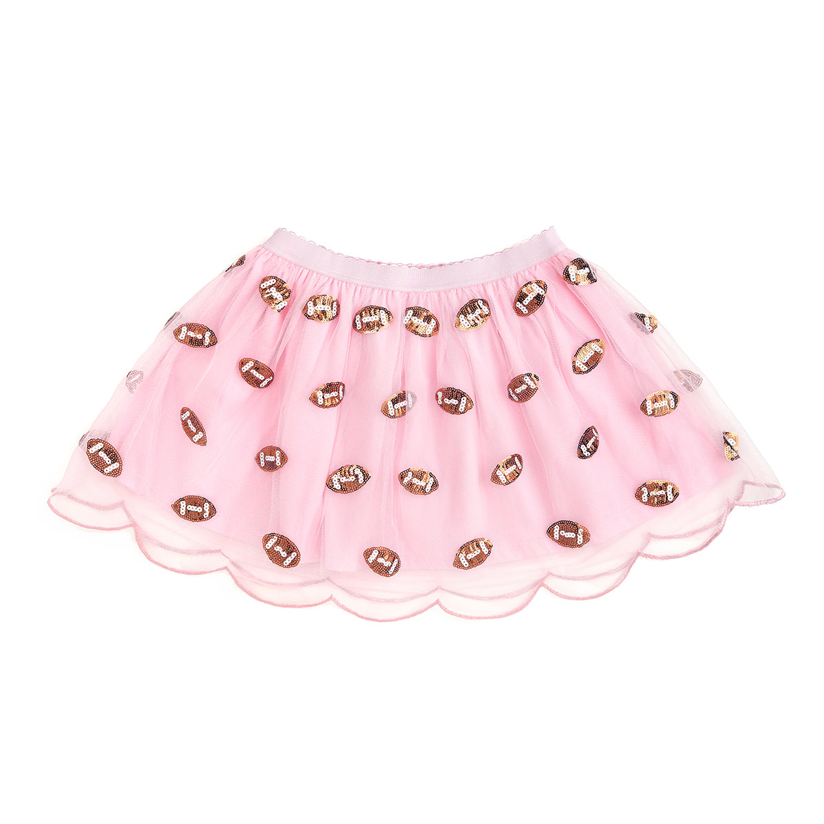 Sweet Wink Scalloped Tutu - Mini Footballs