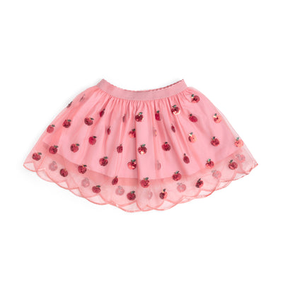 Sweet Wink Scalloped Tutu - Apple Sequin