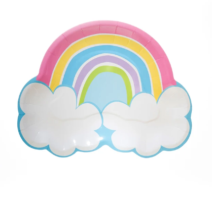 Rainbow Plates - 8 PK