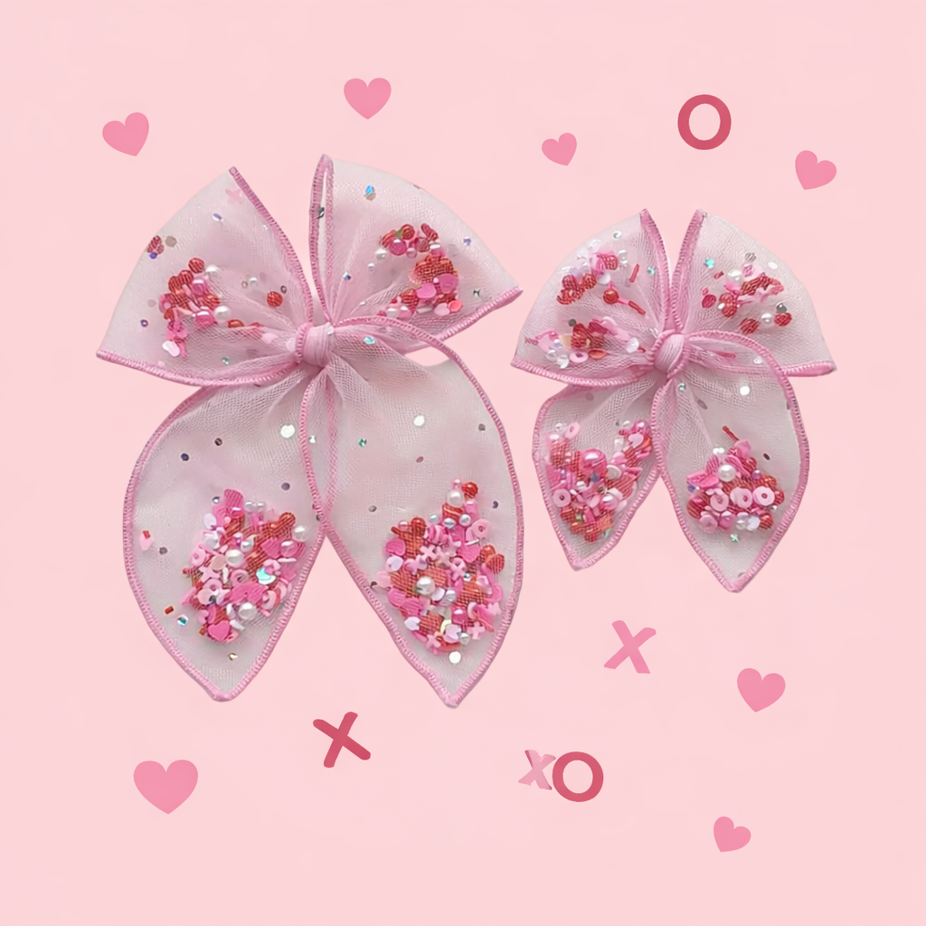 Mesh Shaker Bow - Love You Lots
