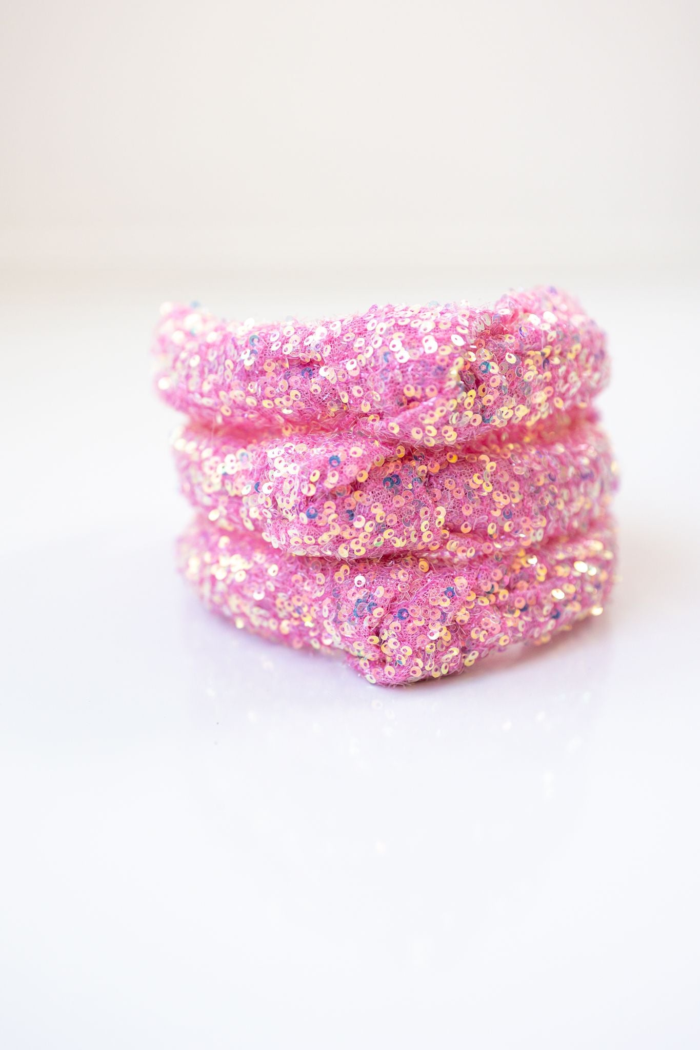 Sequin Headband - Pop of Pink