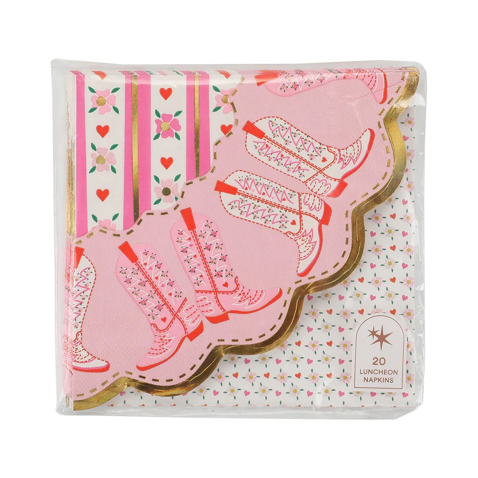 Boot Scoot Blooms Napkins - 20 PK