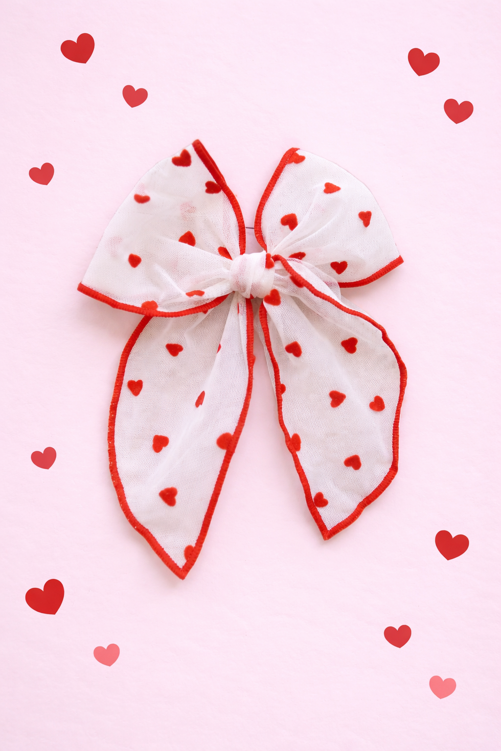 Tulle Hair Bow - Love Bug