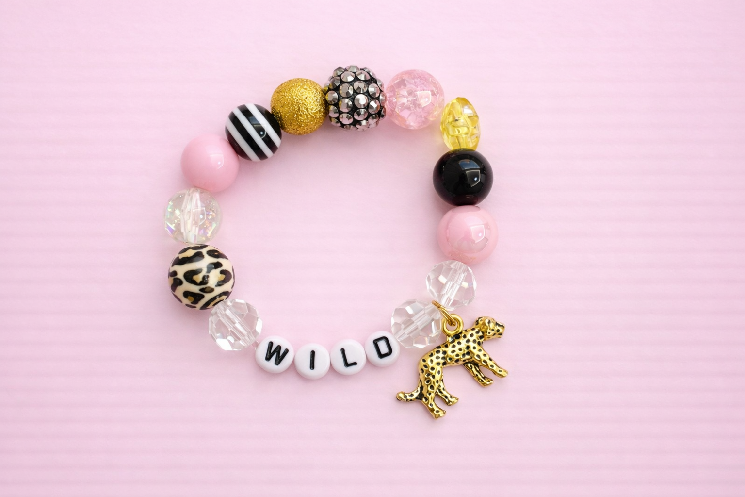 Beaded Stretch Bracelet - Wild at Heart