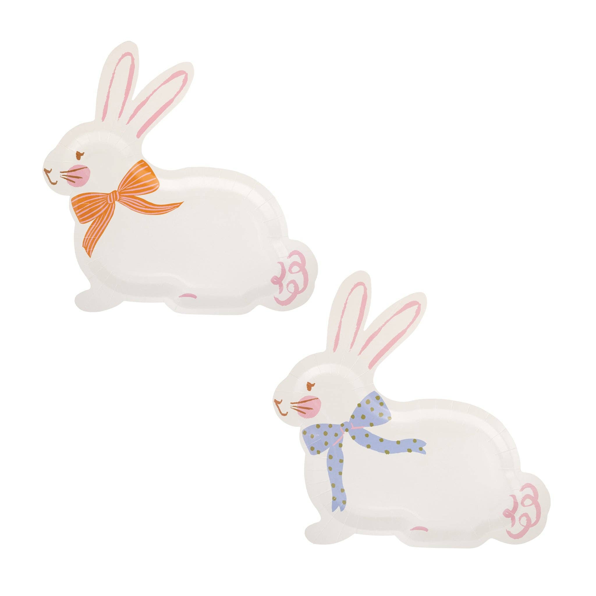 Bunny Shaped Plate Set - 8 PK