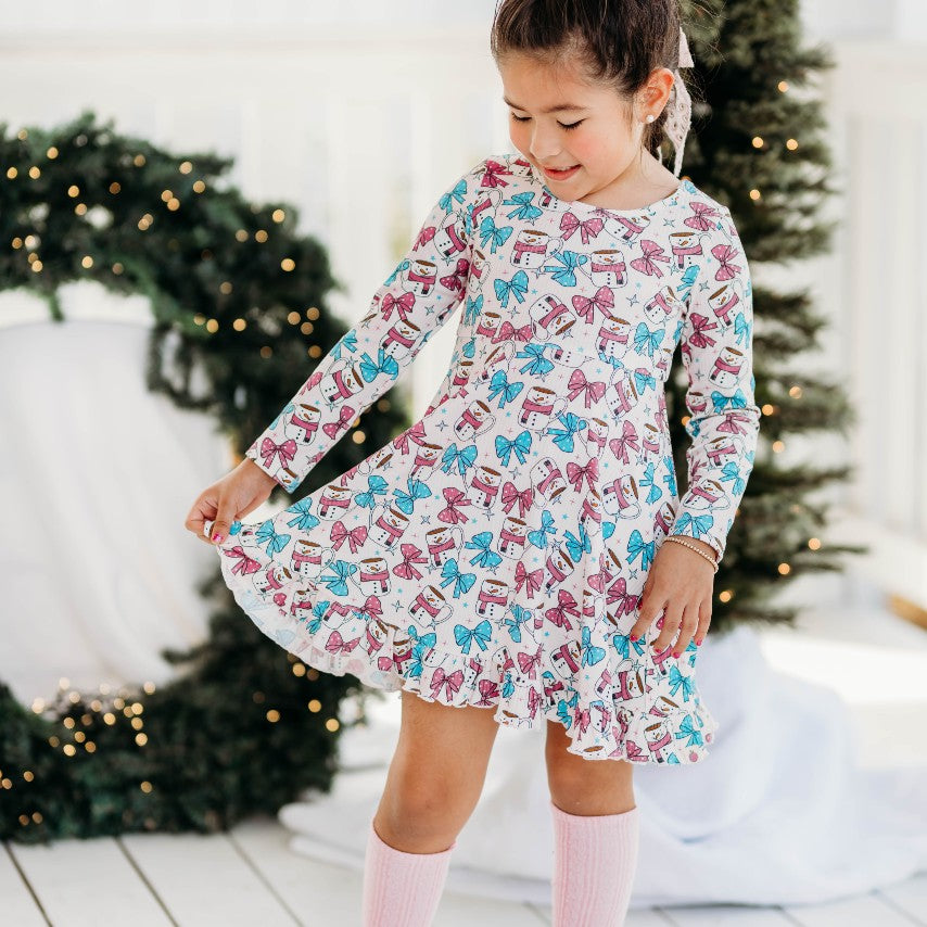 Elara Knit Ribbed Dress - Cup of Cheer