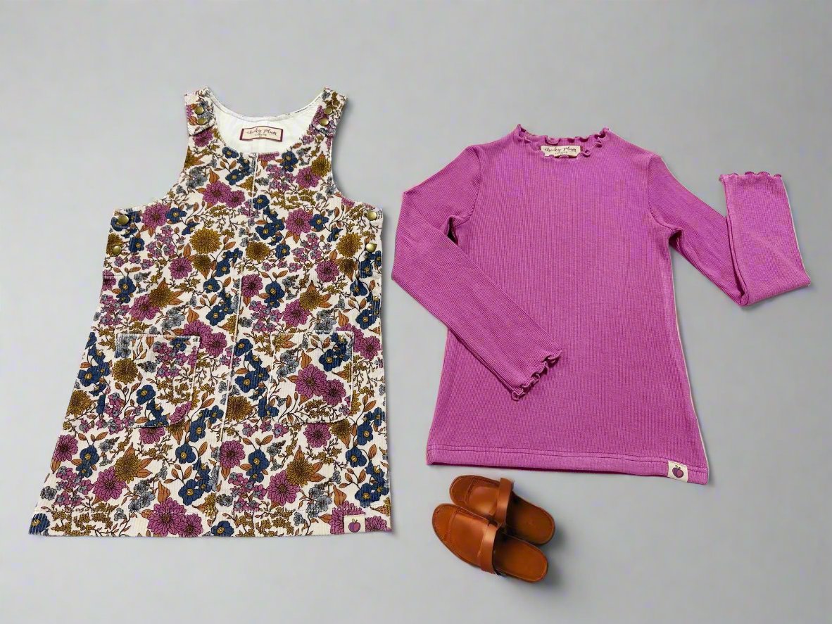 Parker Corduroy Jumper Set - Violet Fields