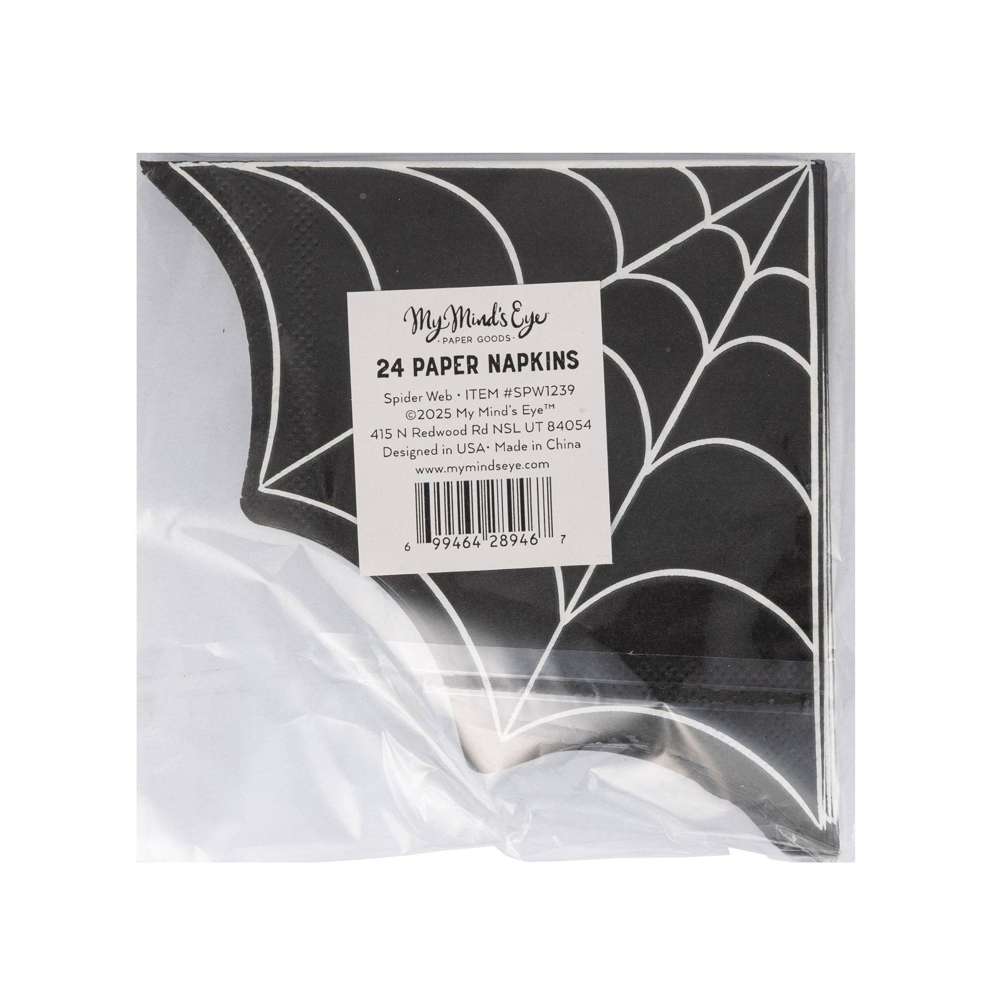 Spider Web Cocktail Napkin - 24 PK