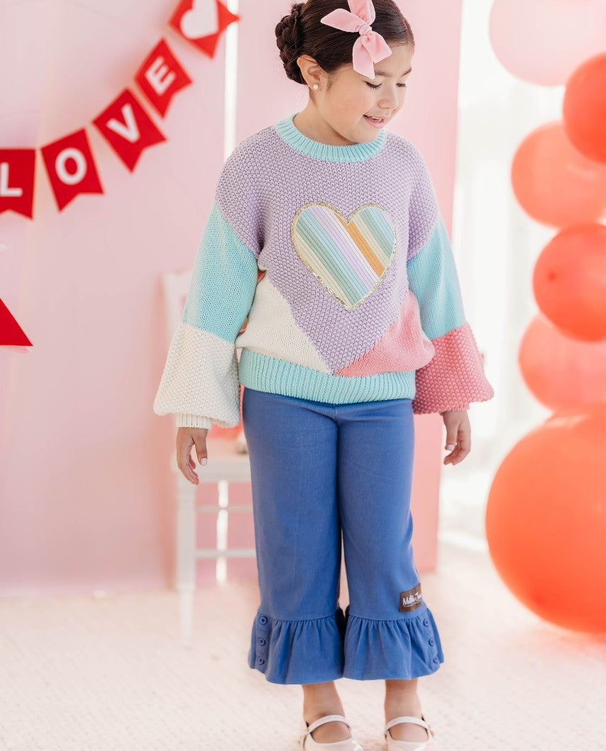Ombre Heart Sweater