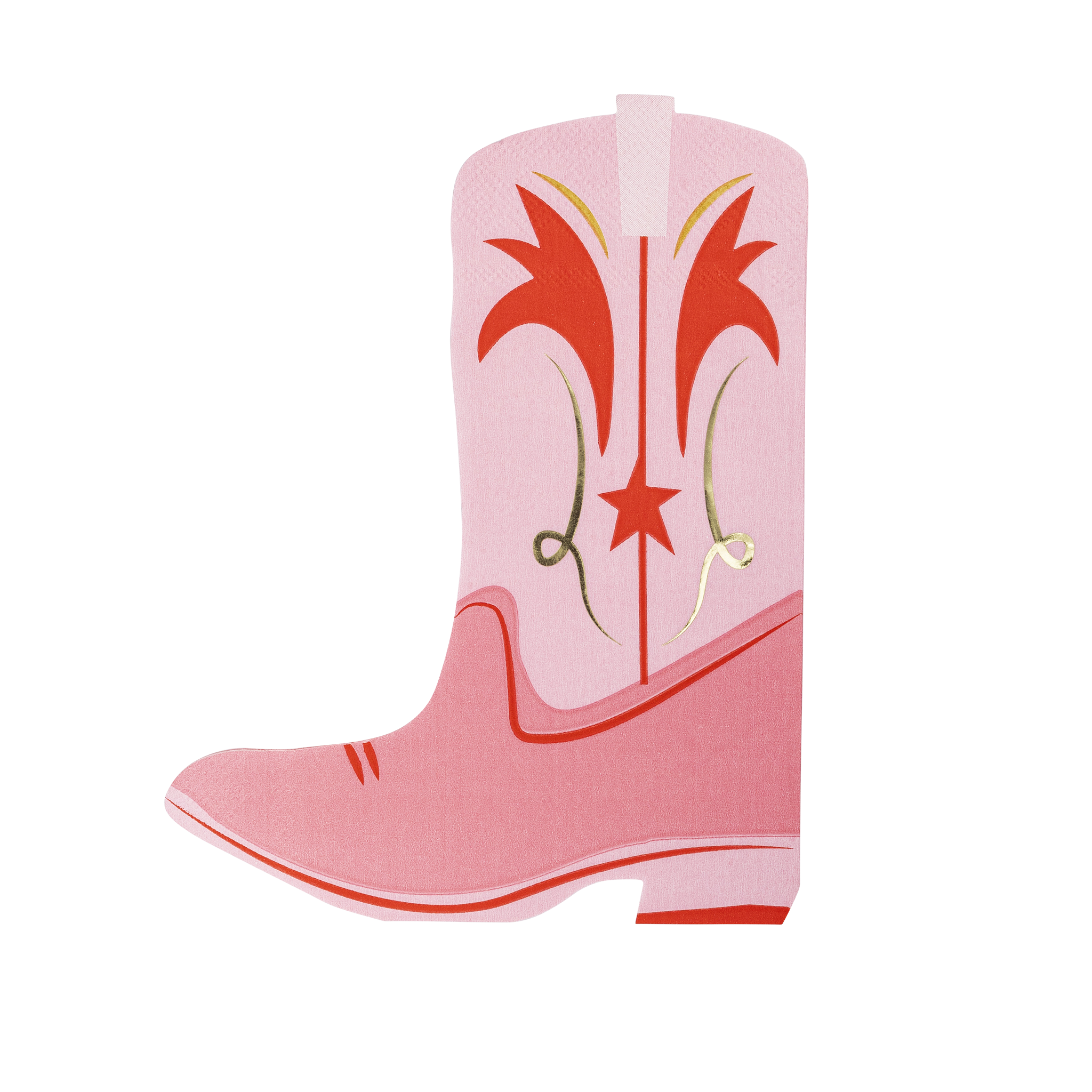 Boot Shaped Paper Napkin - 18 PK