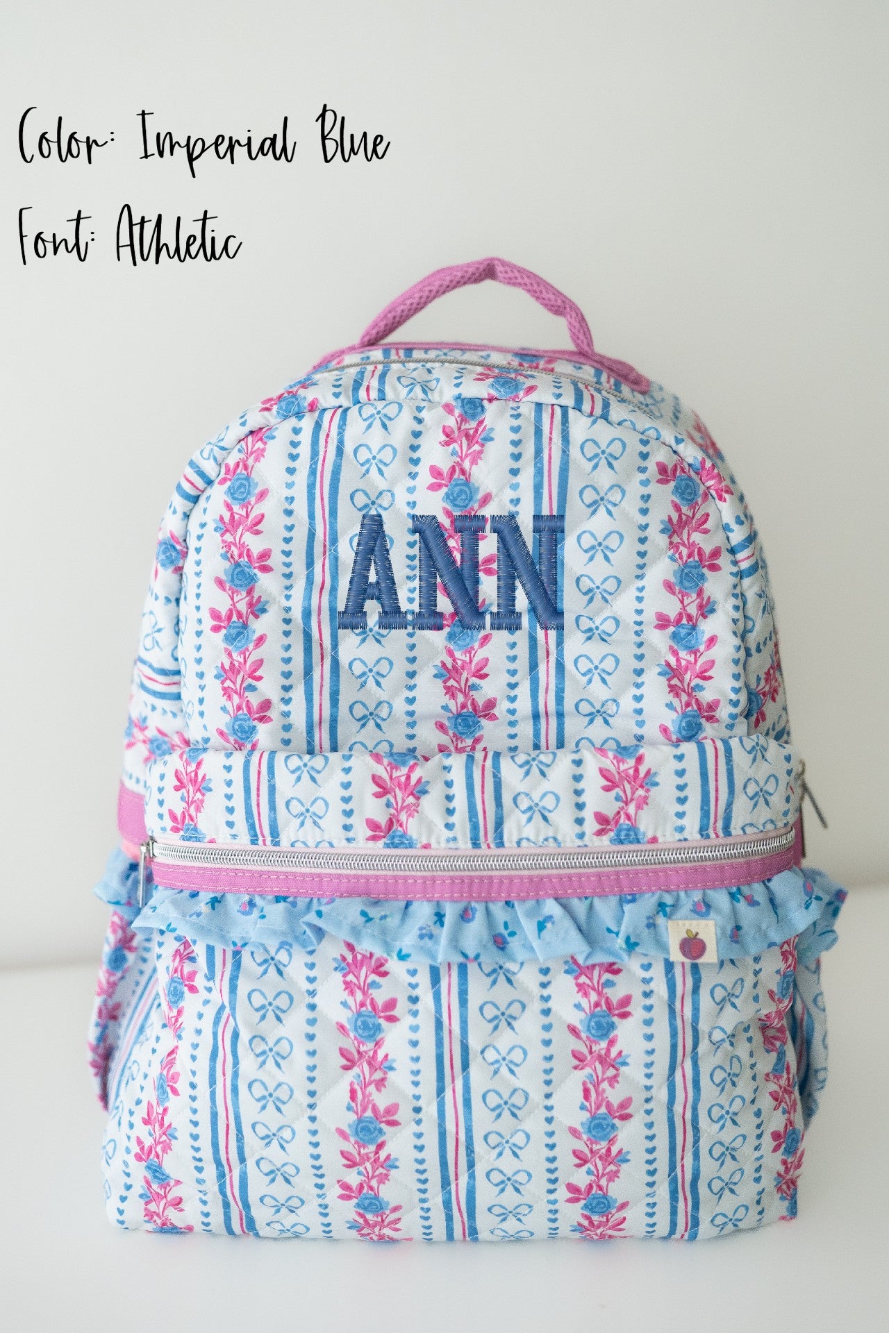 Quilted Mia Backpack - Rosé Ribbon Luxe