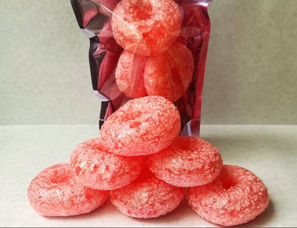 Freeze Dried candy Fruit Rings: Peach