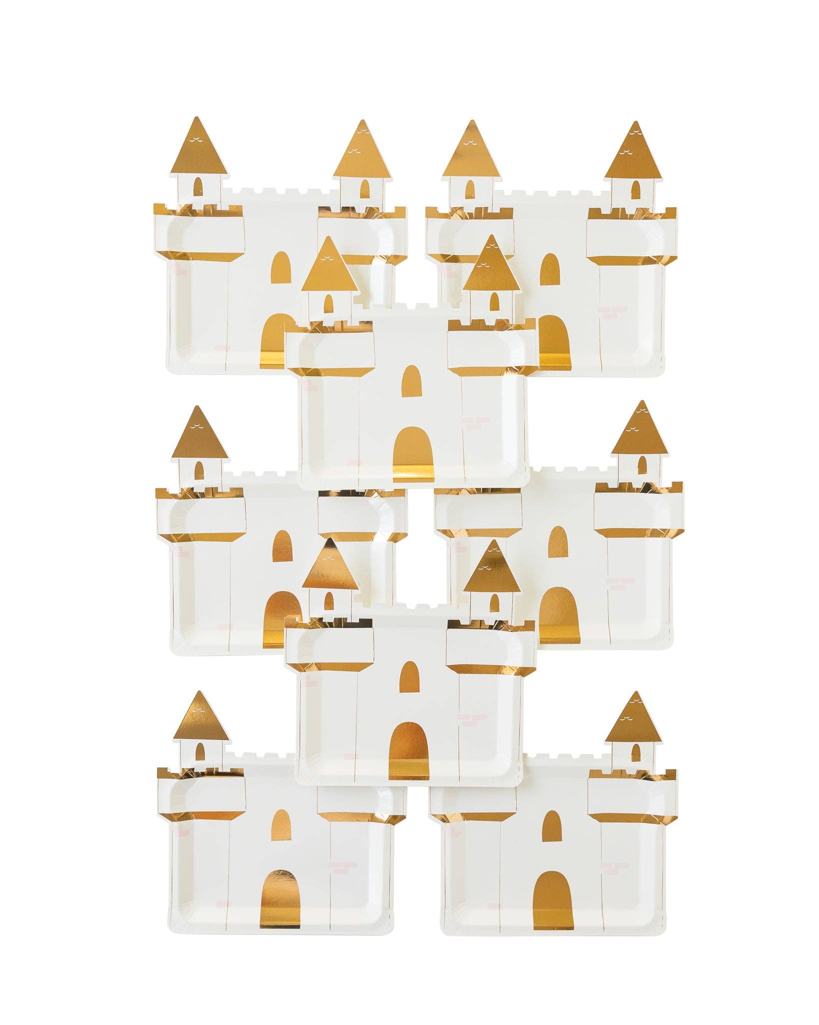 Princess Castle Shaped Plate - 8 PK
