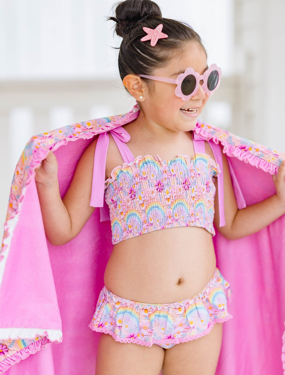 Waverly Shirred Swimsuit - Chasing Rainbows
