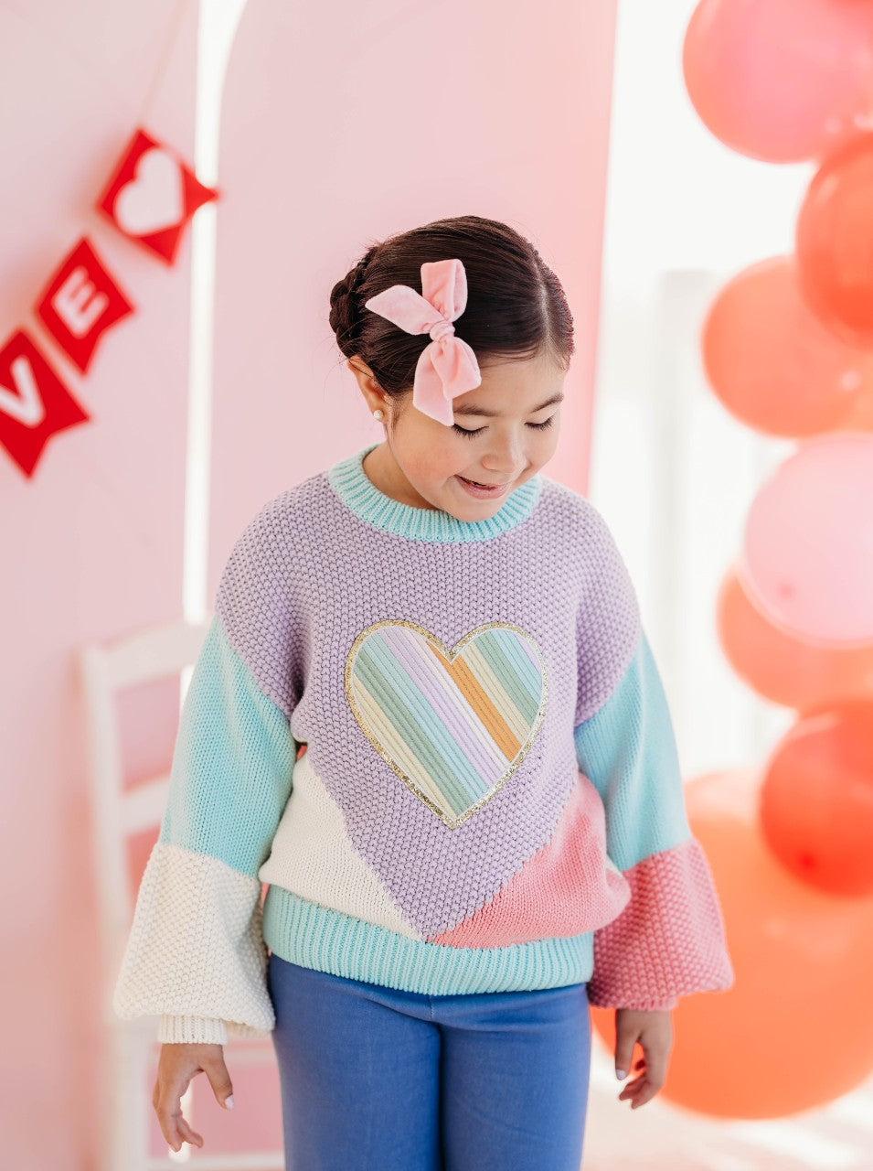 Ombre Heart Sweater