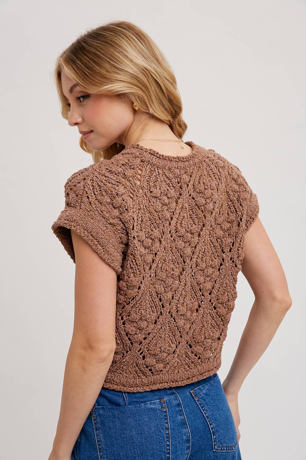 Women's Knit Sweater - Mocha