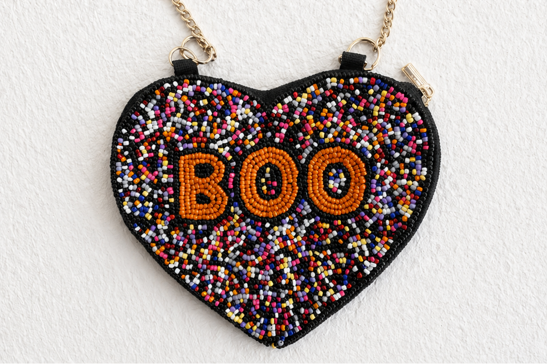 Beaded Purse - Boo