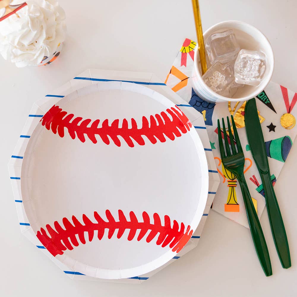 Good Sport Baseball Plates - 8 PK