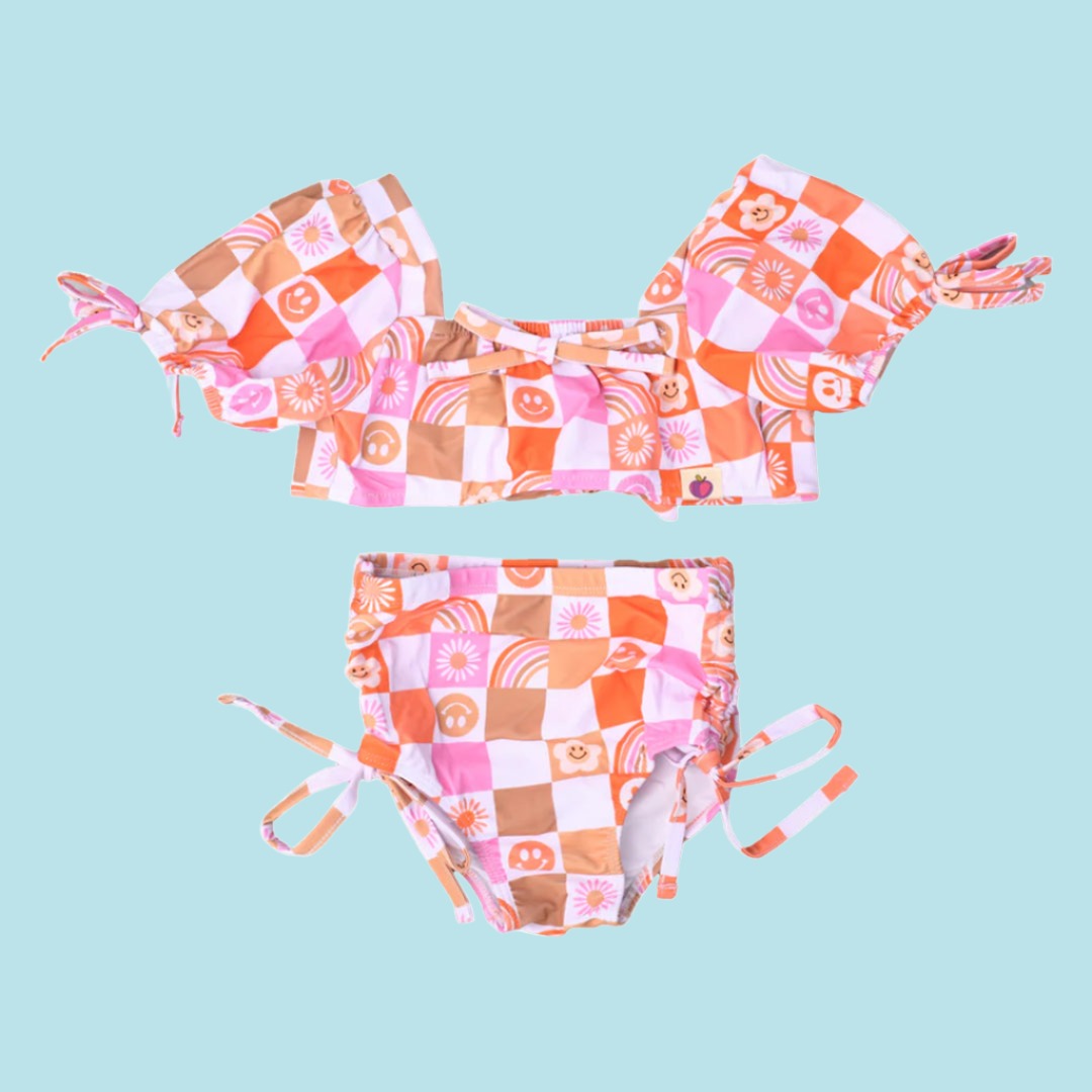 Lisa Swimsuit - Retro Checker