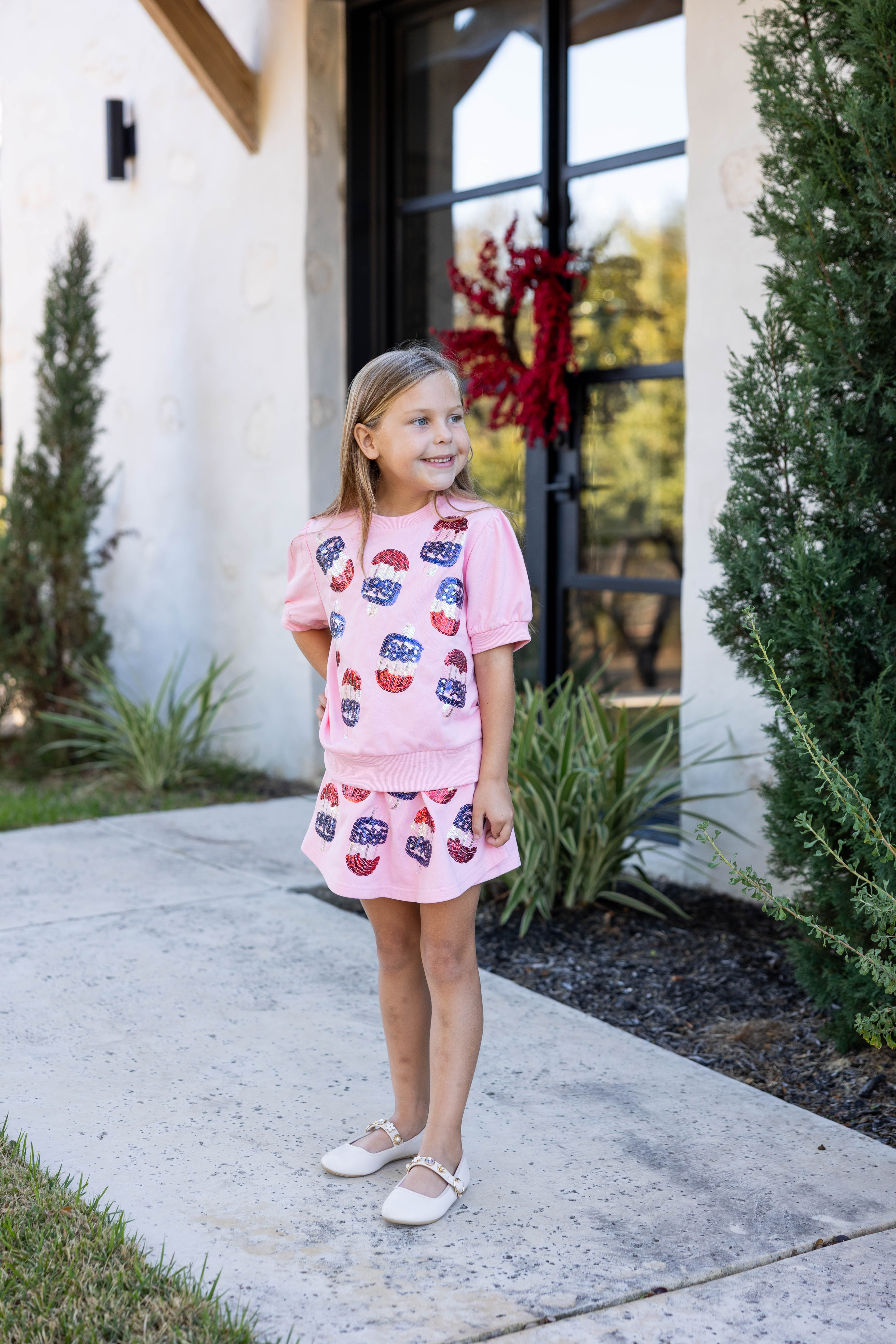 Sweater Skort - Patriotic Popsicle Sequin