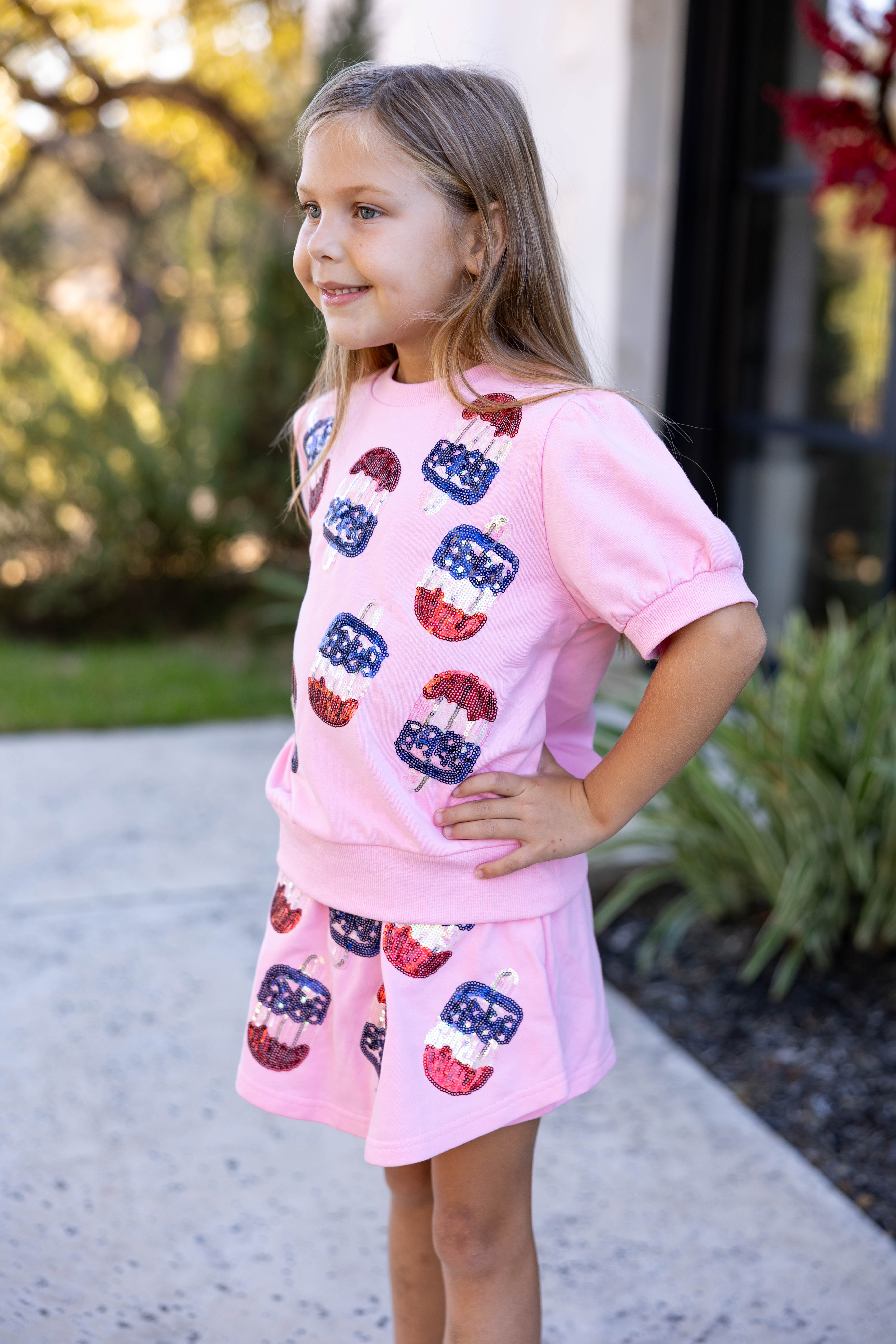 Sweater Skort - Patriotic Popsicle Sequin