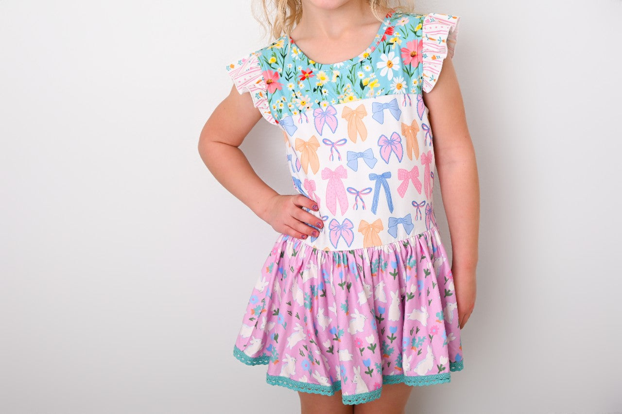 Farrah Panel Leotard - Bunny Patch